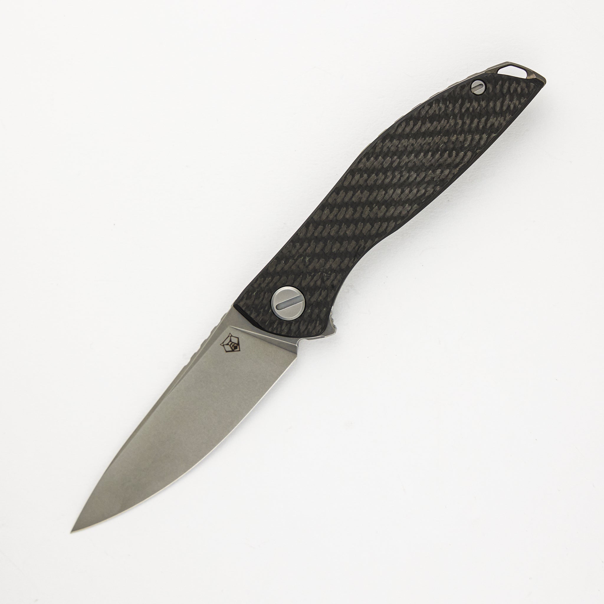 Shirogorov Hation Zero - M390 Blade -Carbon Fiber/Titanium Handle - MRBS