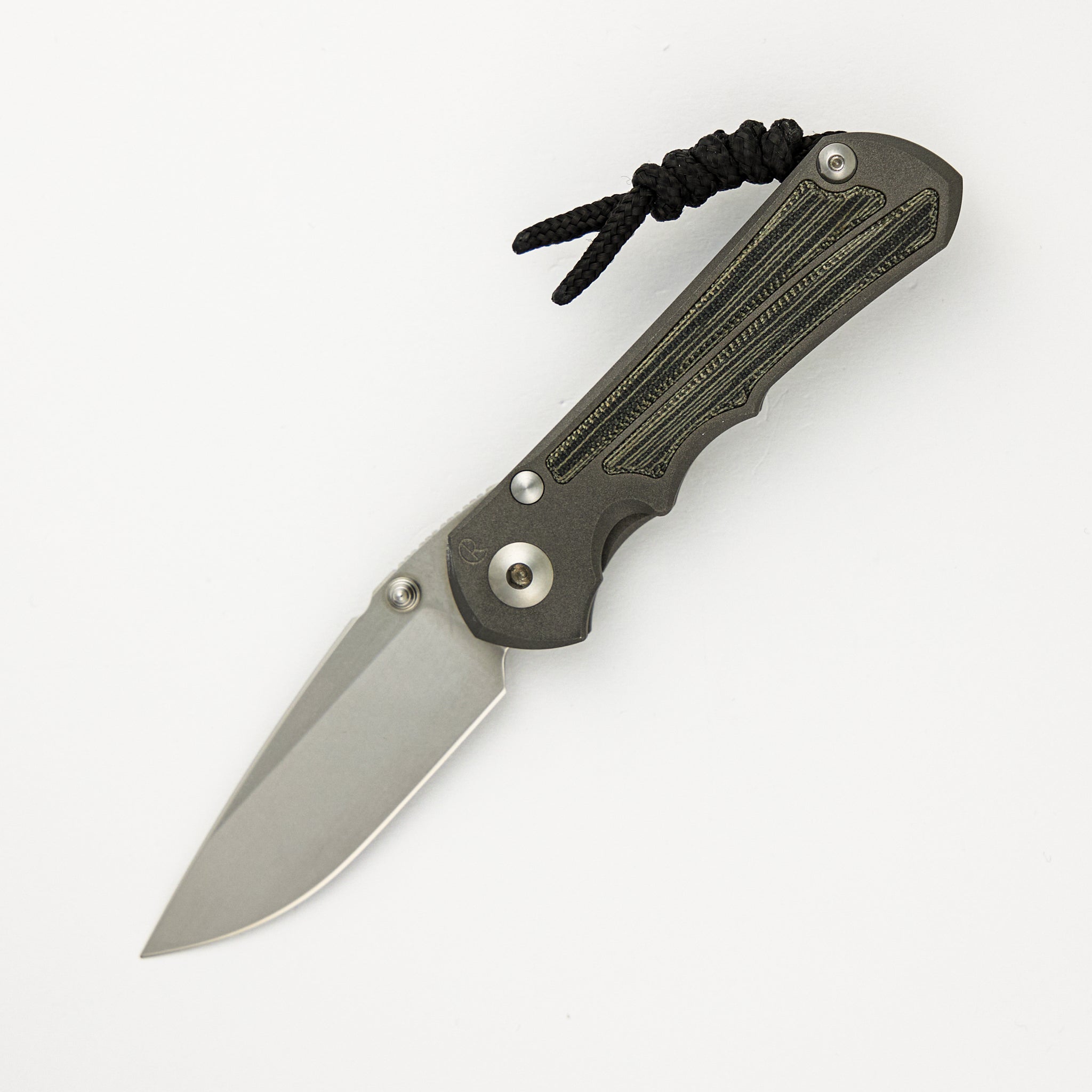 Chris Reeve Small Inkosi - Micarta Canvas Black Inlay - Drop Point S35VN Blade