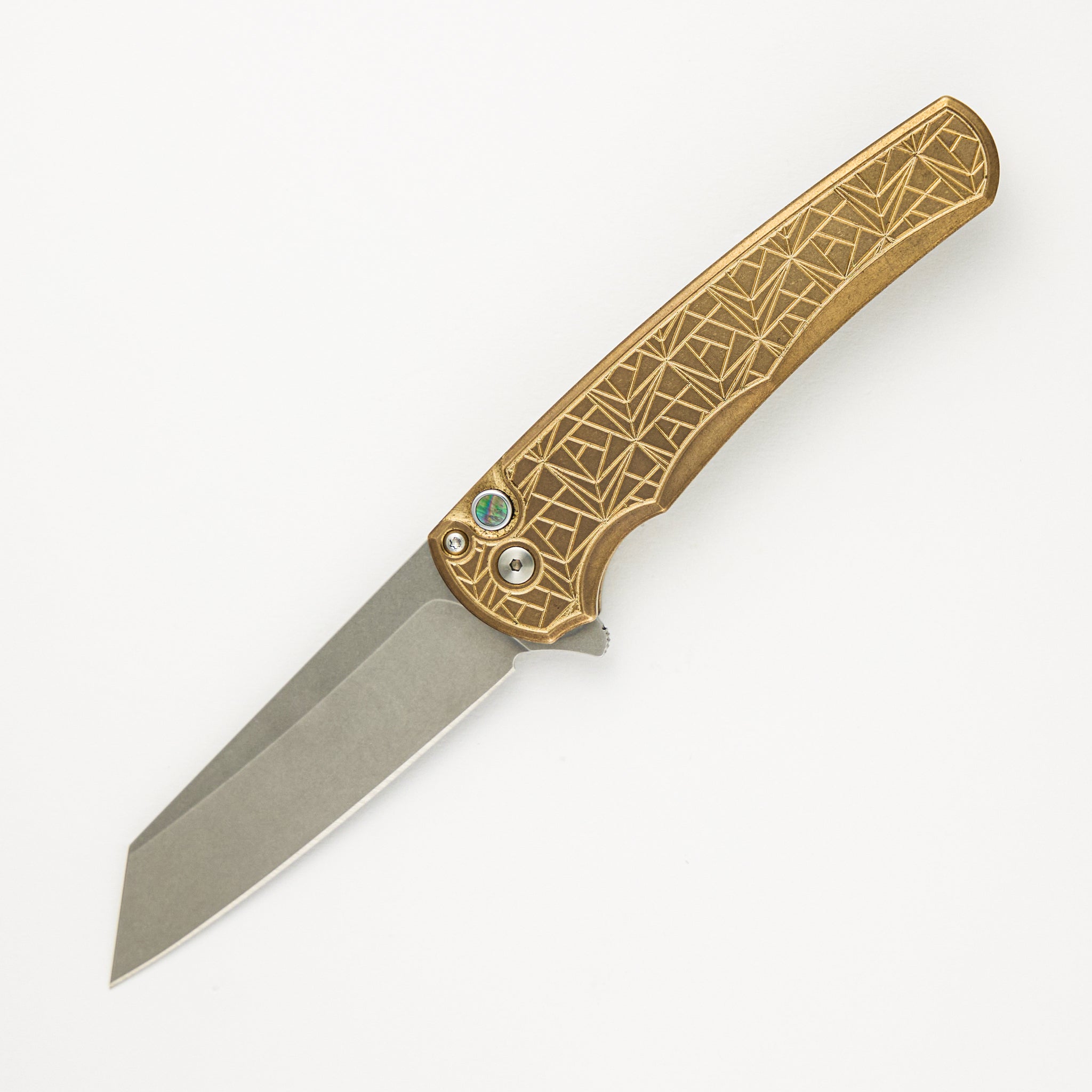 Malibu Custom Enthusiant 2024 - AlBronze "Nexus" Handle - Stonewash MagnaCut Reverse Tanto Blade