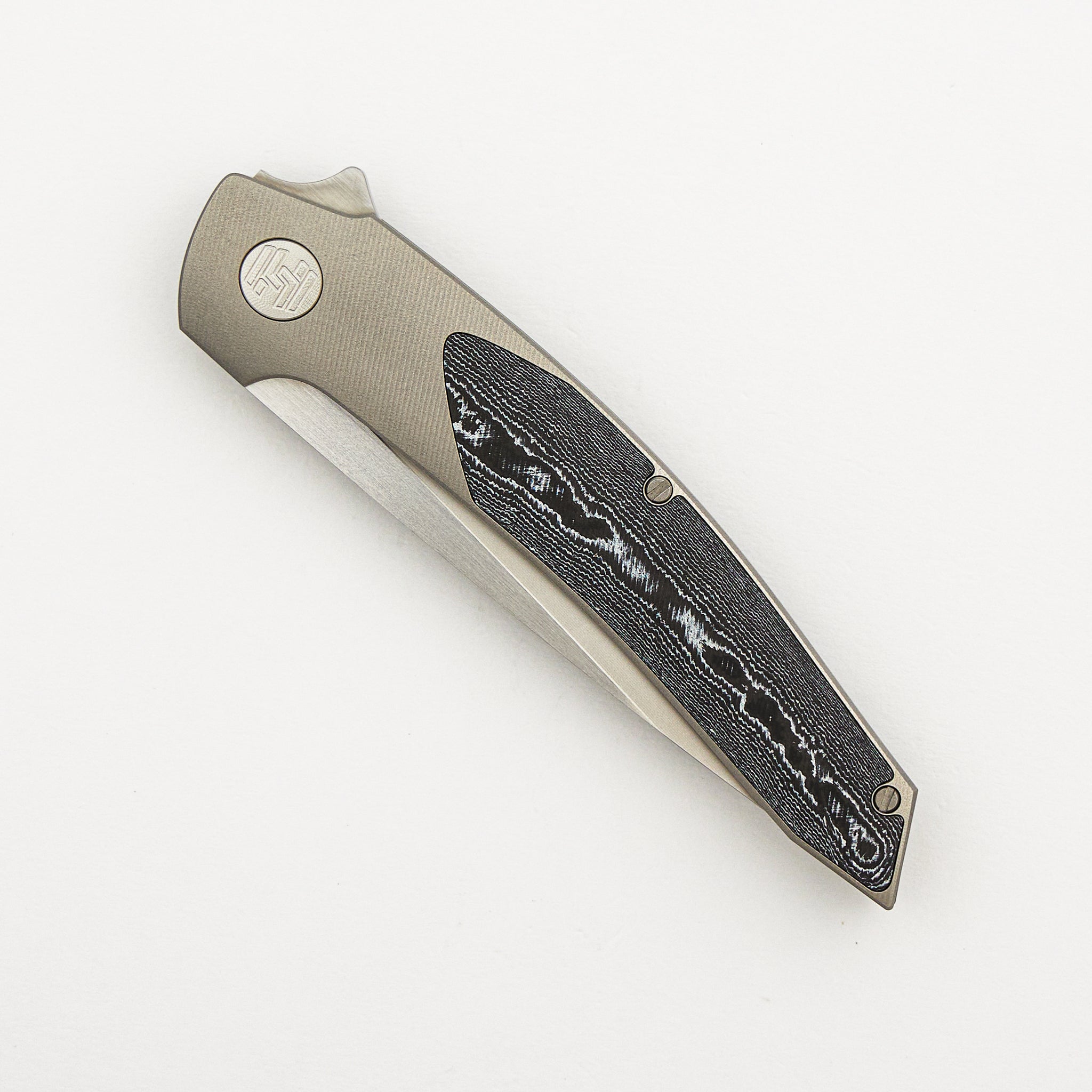 Model T - White CarboTi Inlay - RWL-34 Blade W/ Satin Flats #89