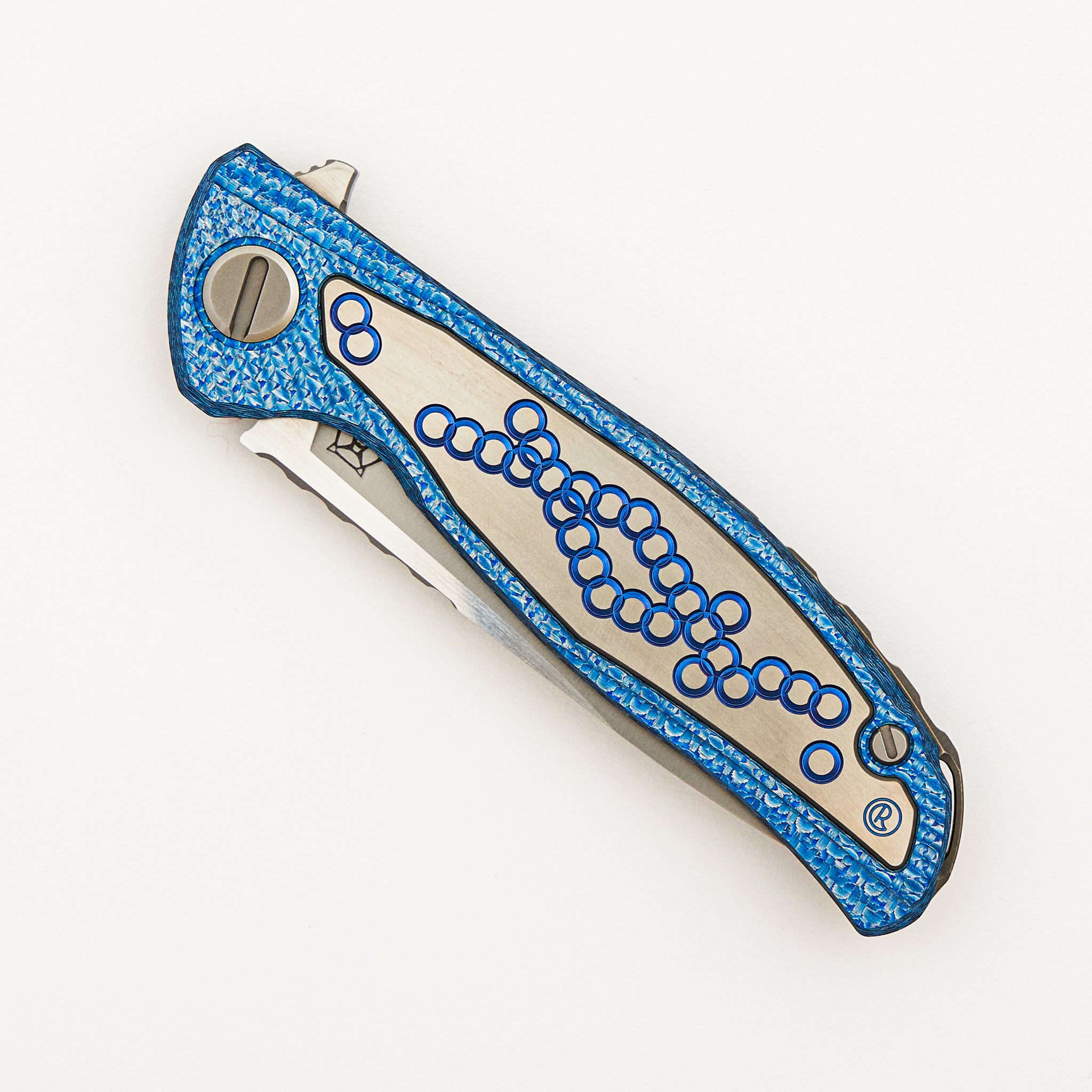 Chris Reeve Collaboration Hati CGG - MagnaCut Blade - Titanium/Blue Alutex Handle - MRBS