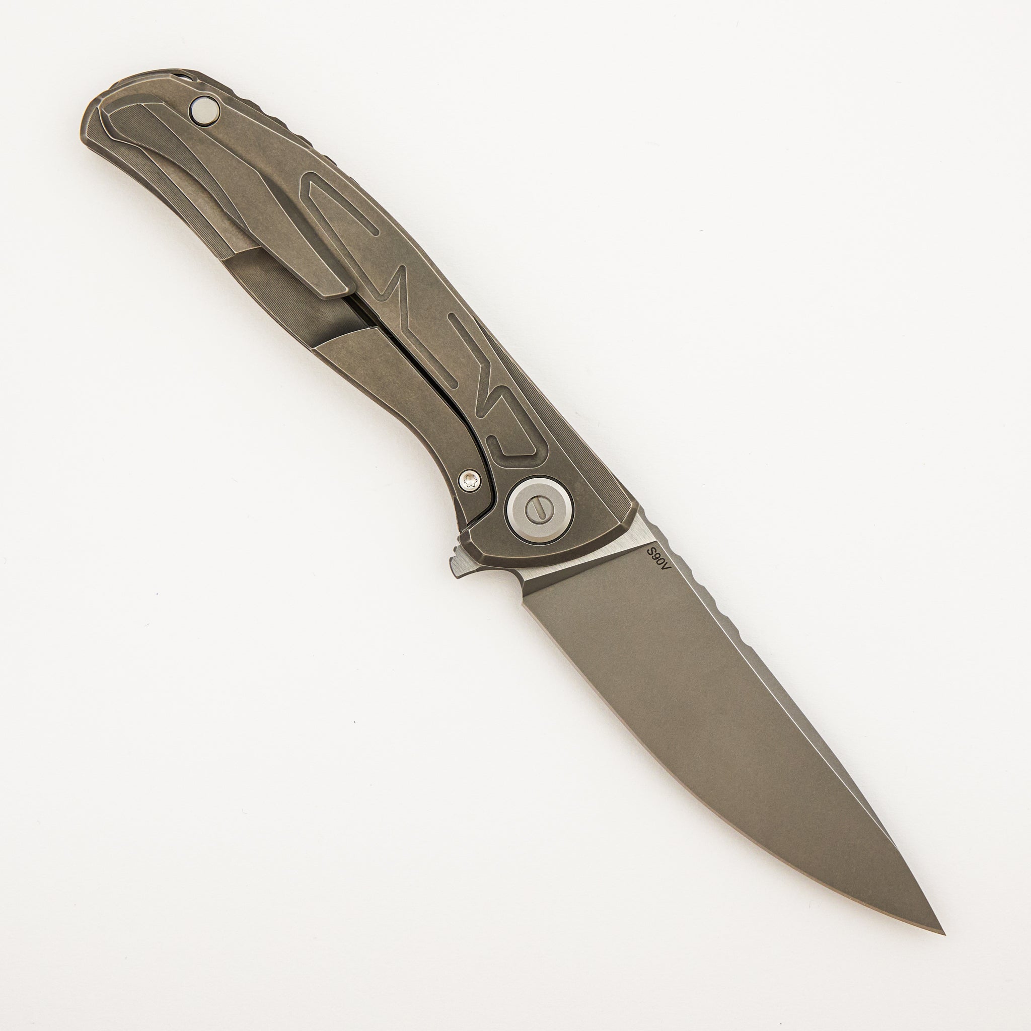 F95 Braces - S90V Blade - Titanium Handle - Washers