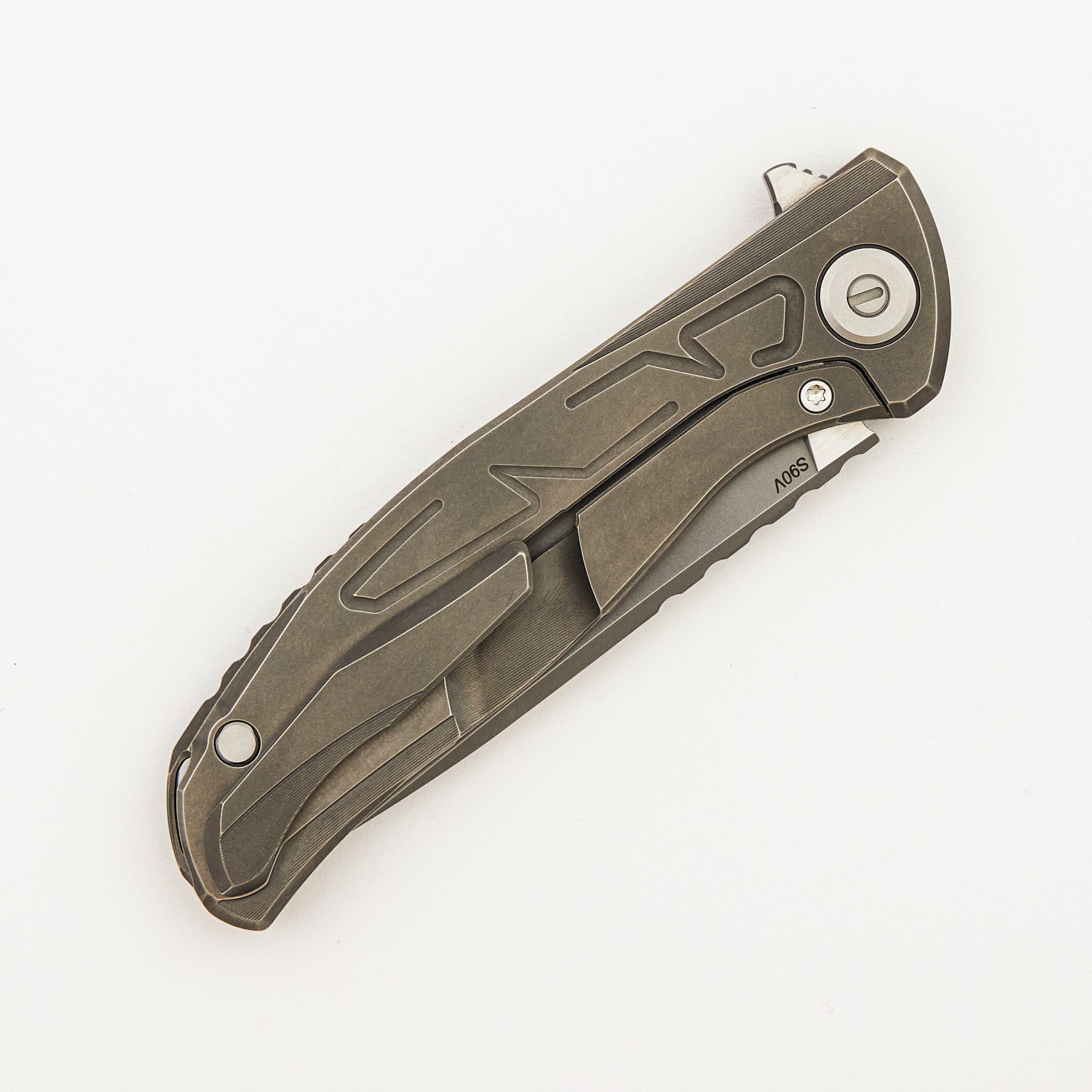 F95 Braces - S90V Blade - Titanium Handle - Washers