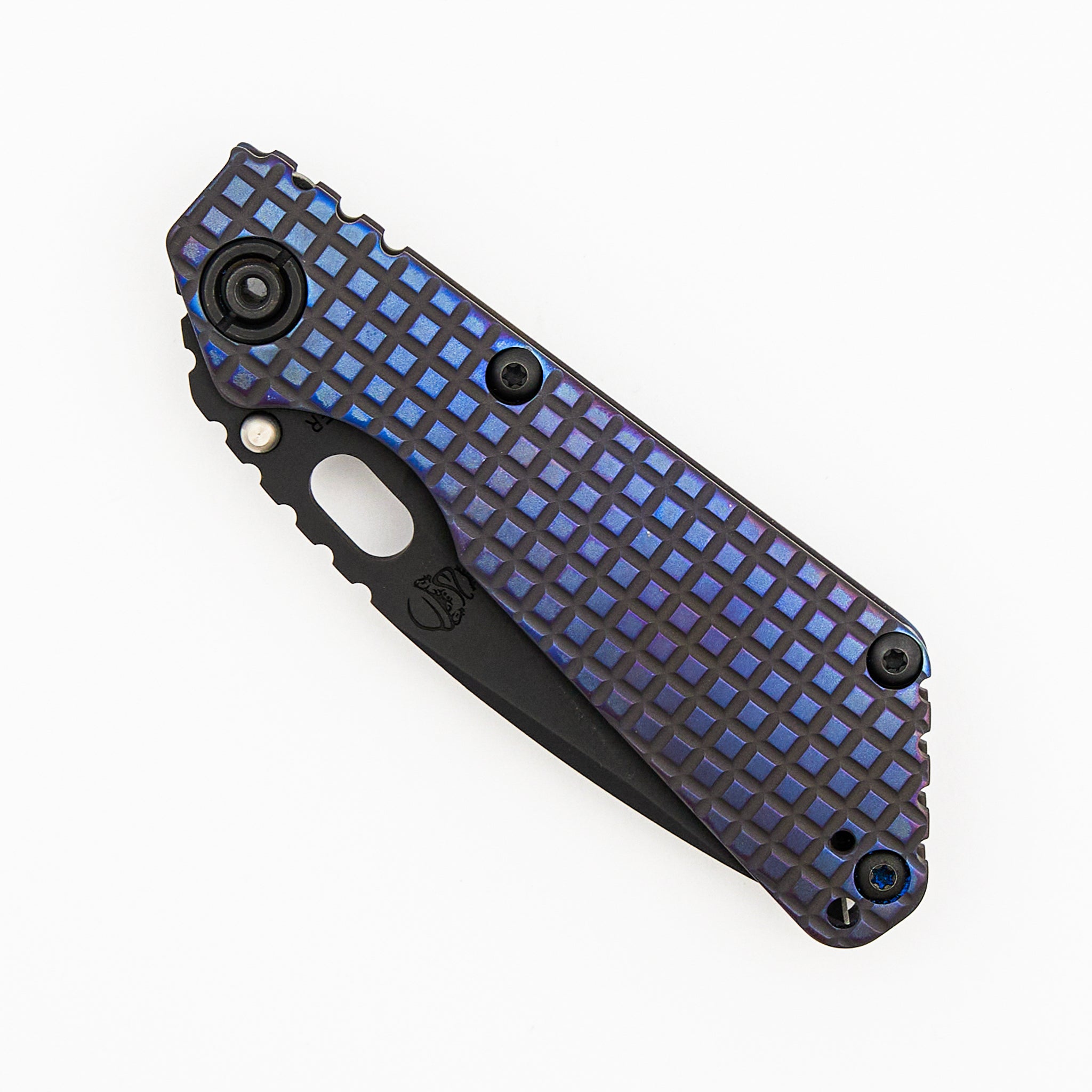 SNG MEFP - Drop Point CPM 3V Blade - Purple Frag Pattern Titanium Handle