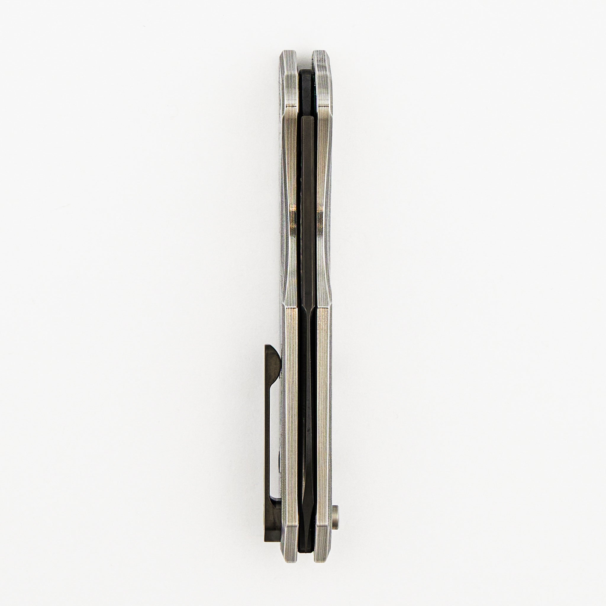 Jinn - Hand Ground DLC MagnaCut - Vegas Forge Wood Grain - Abalone Inlaid Pivots - S/N 012