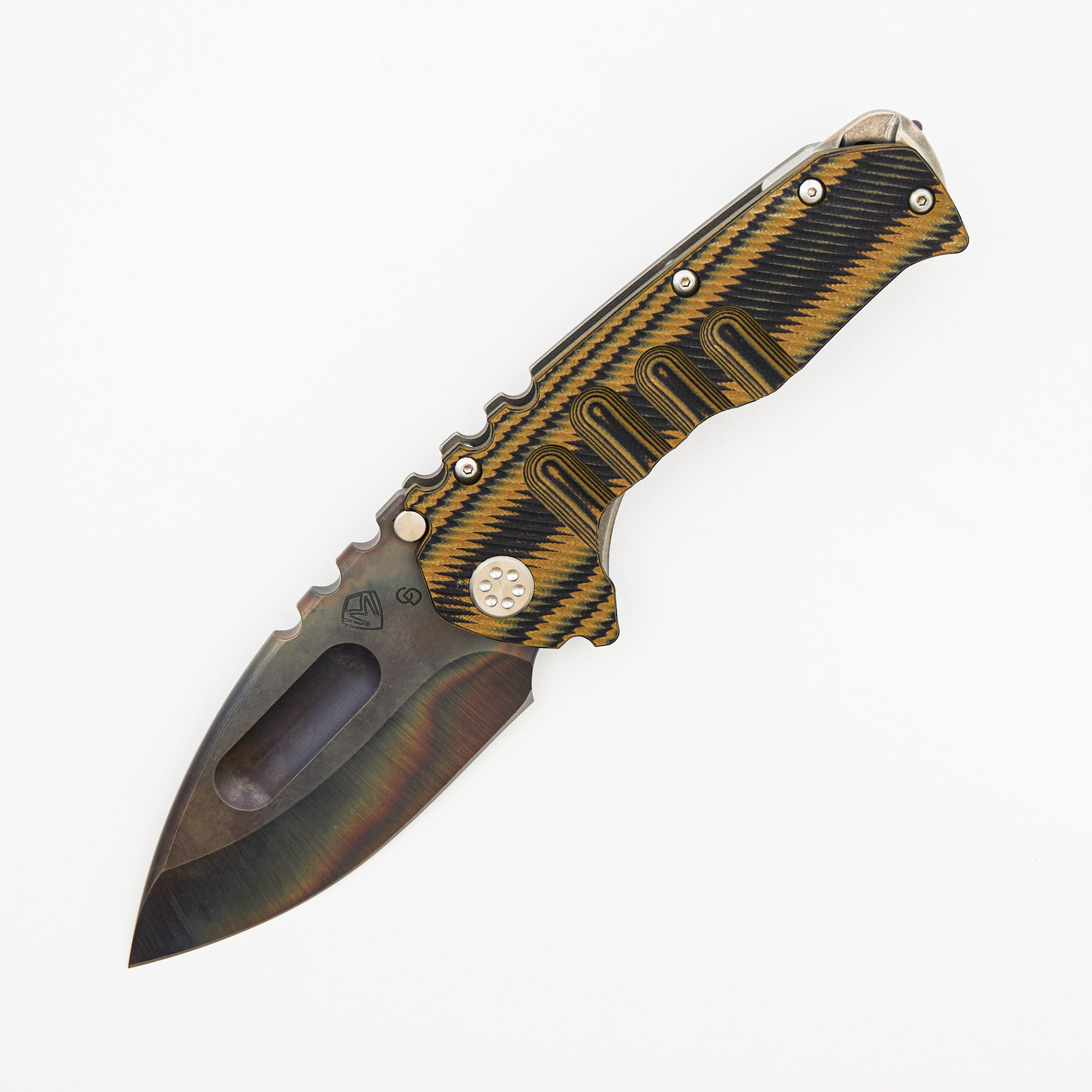 Praetorian Ti-C - Black/Tan G10 Handle - D2 Vulcan Blade