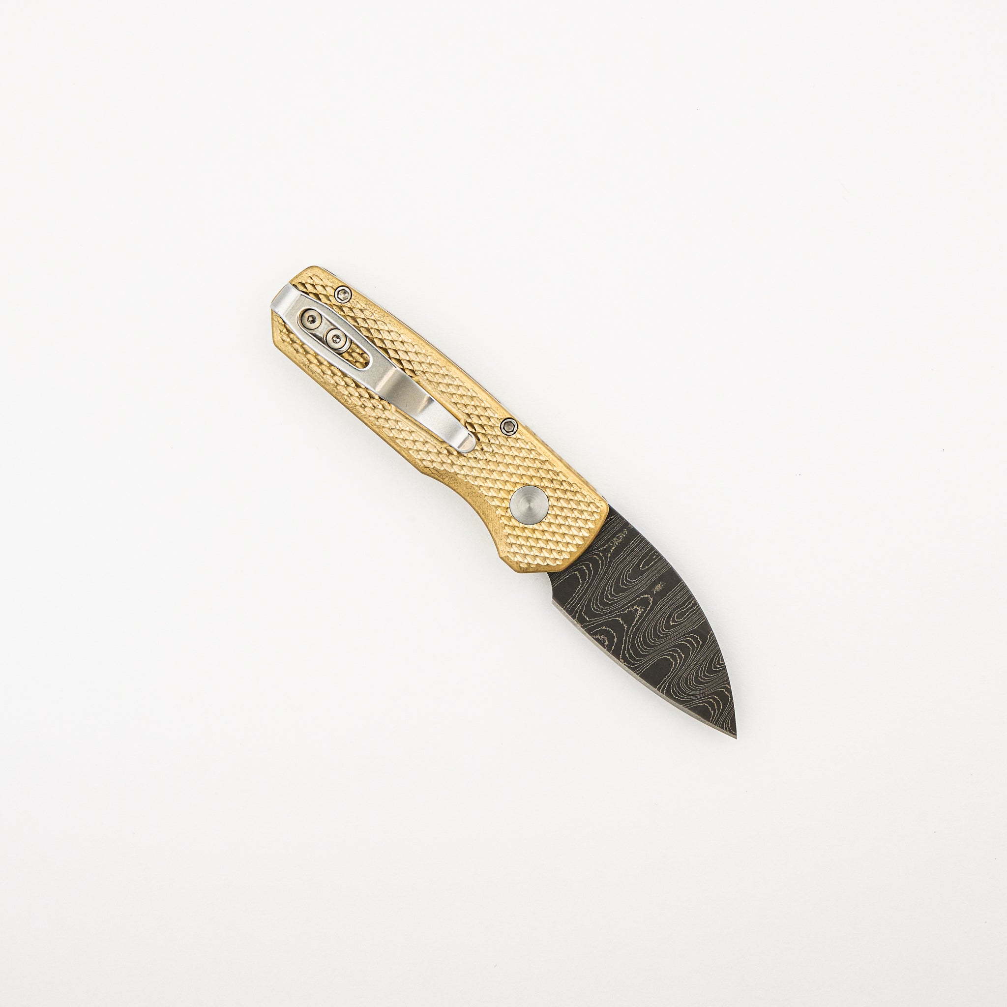 Runt 5 Limited - Textured Bronze AL Handle – Chad Nichols Wharncliffe Blade - #42 of 100