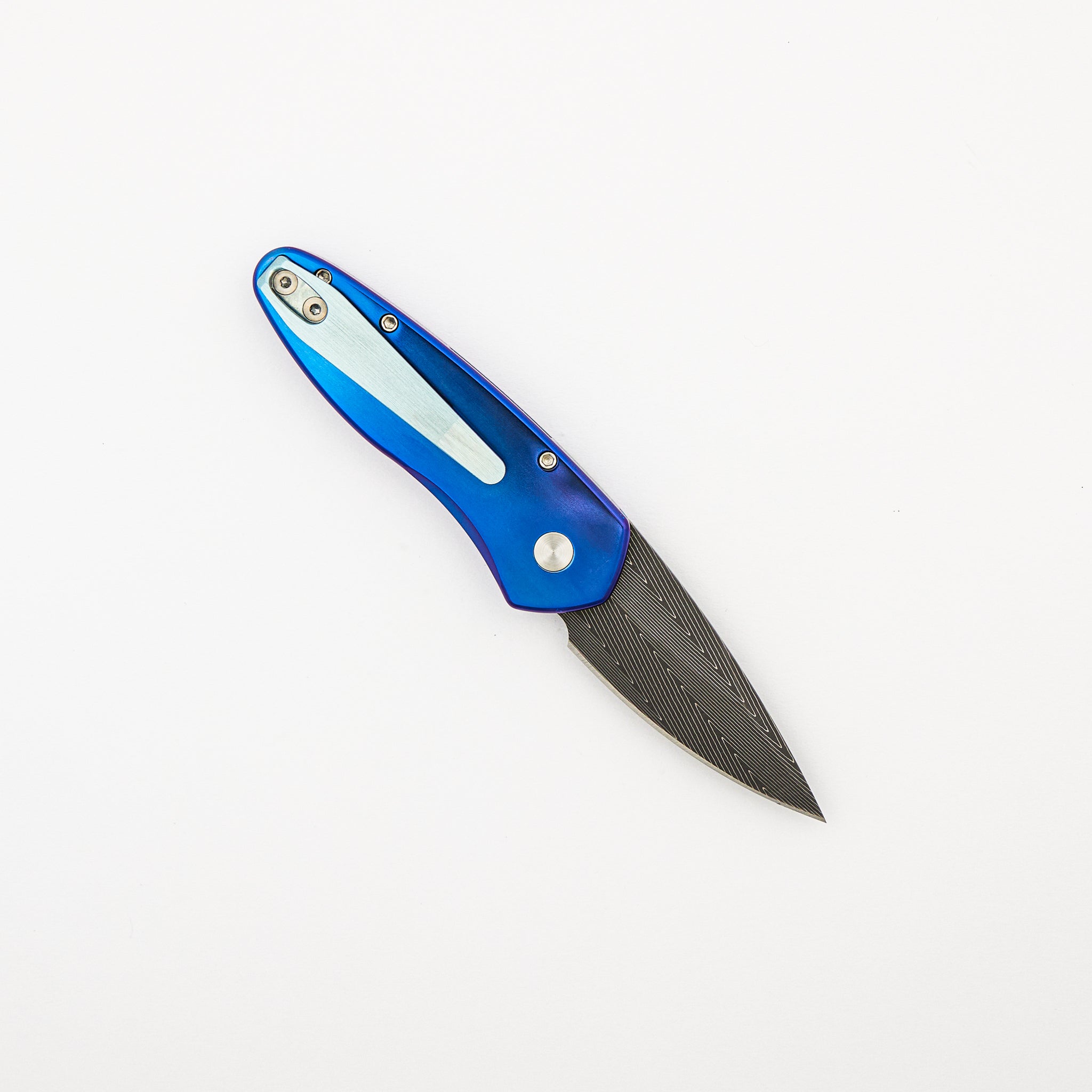 Sprint - Vegas Forge "Herringbone" Blade - Titanium/Abalone Handle