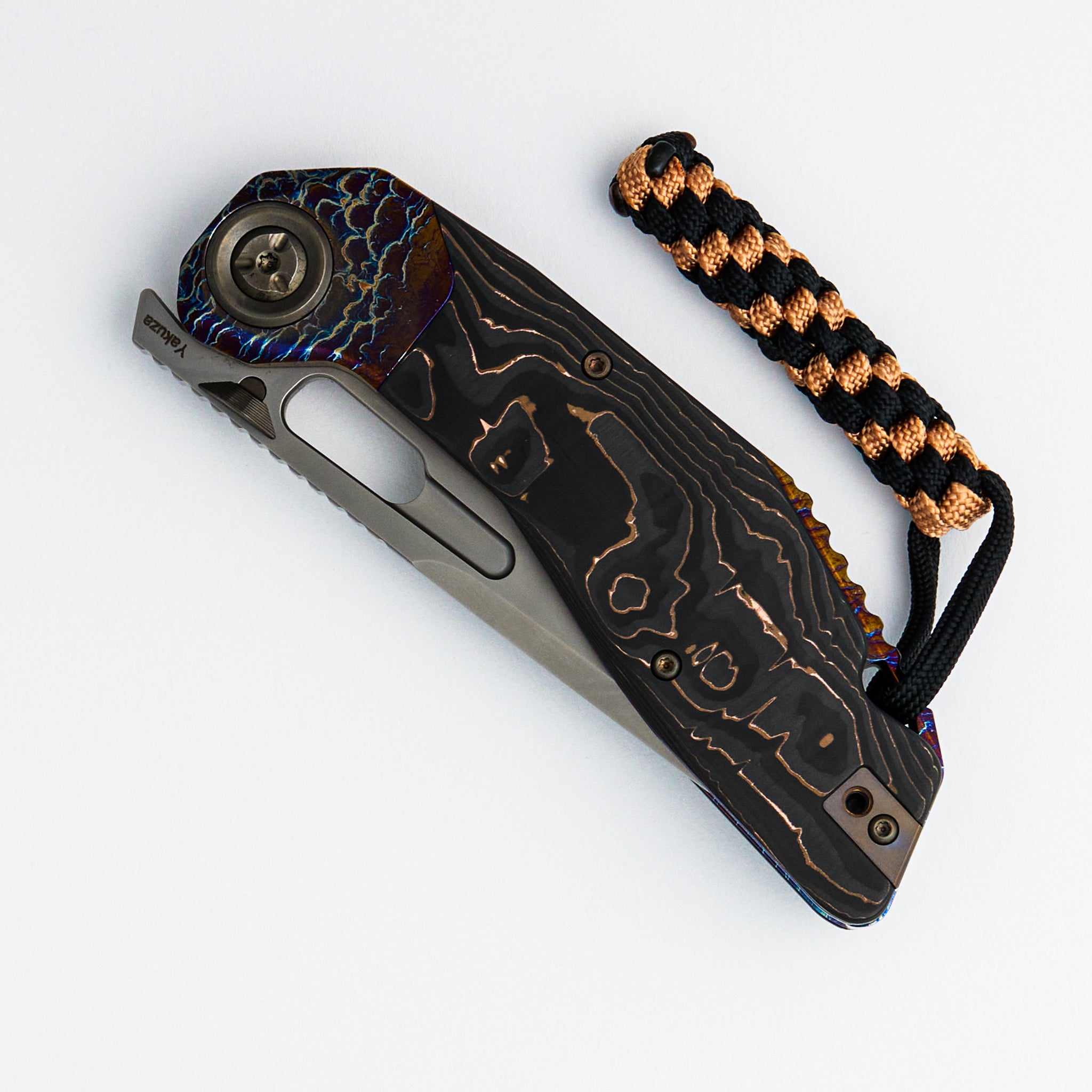 KT-Yakuza/P - Carbon Fiber W/ Copper Foil Handle - M390 Blade (Felix Danishwara Design)
