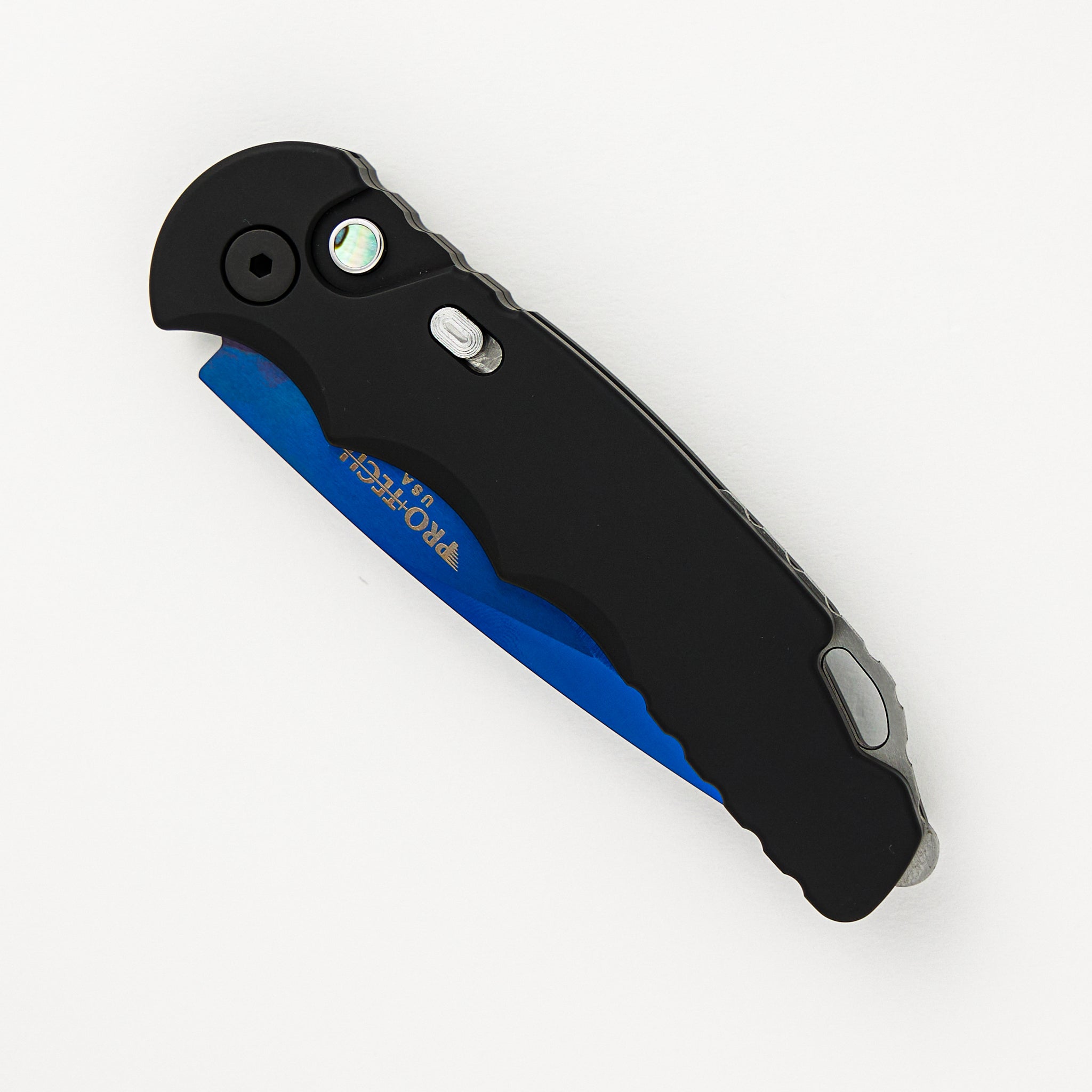 Pro-Tech Knives TR-5 Auto Limited T503-SB - Sapphire Blue 154CM Blade