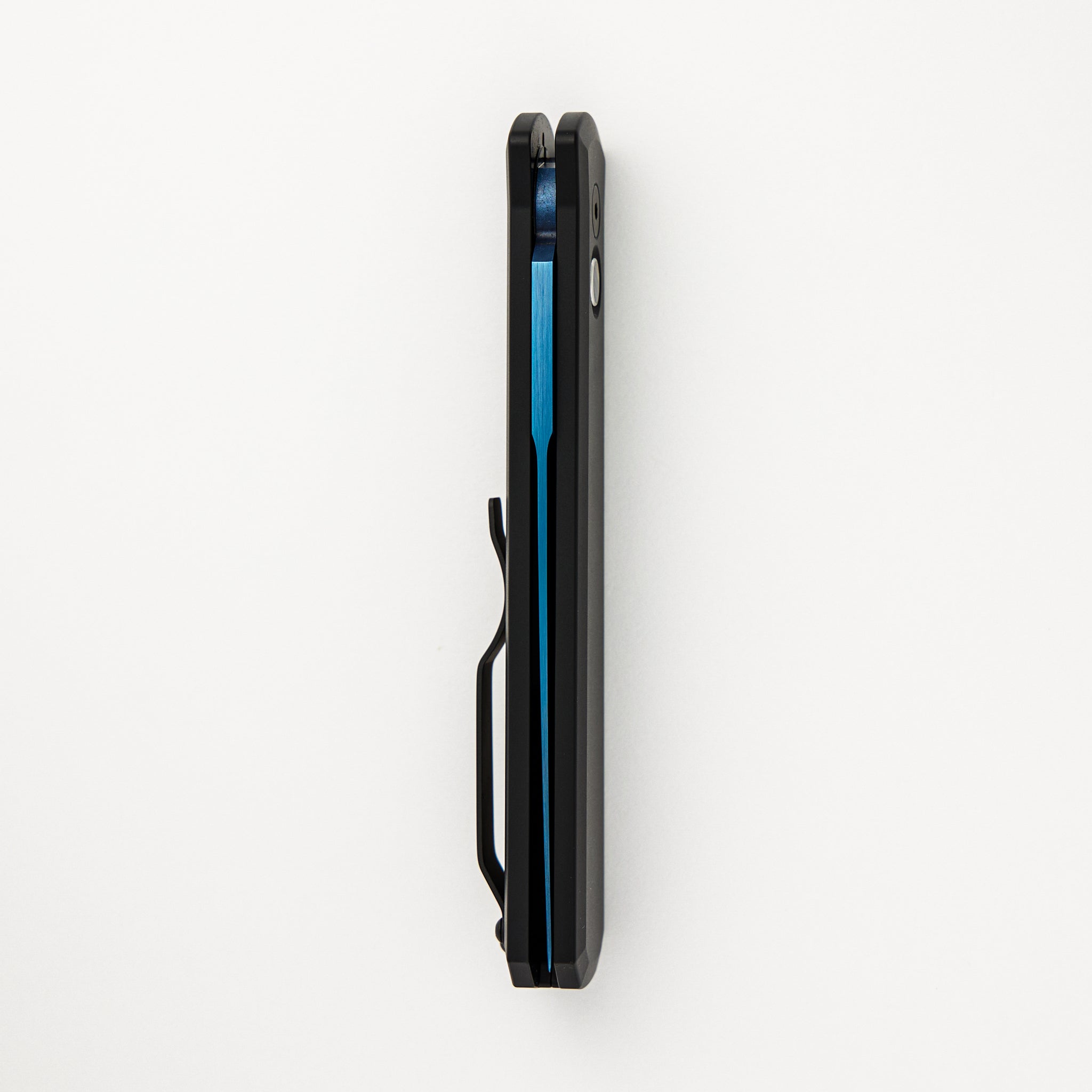 Godfather 921 SB - Black Aluminum Handle - Sapphire Blue Blade