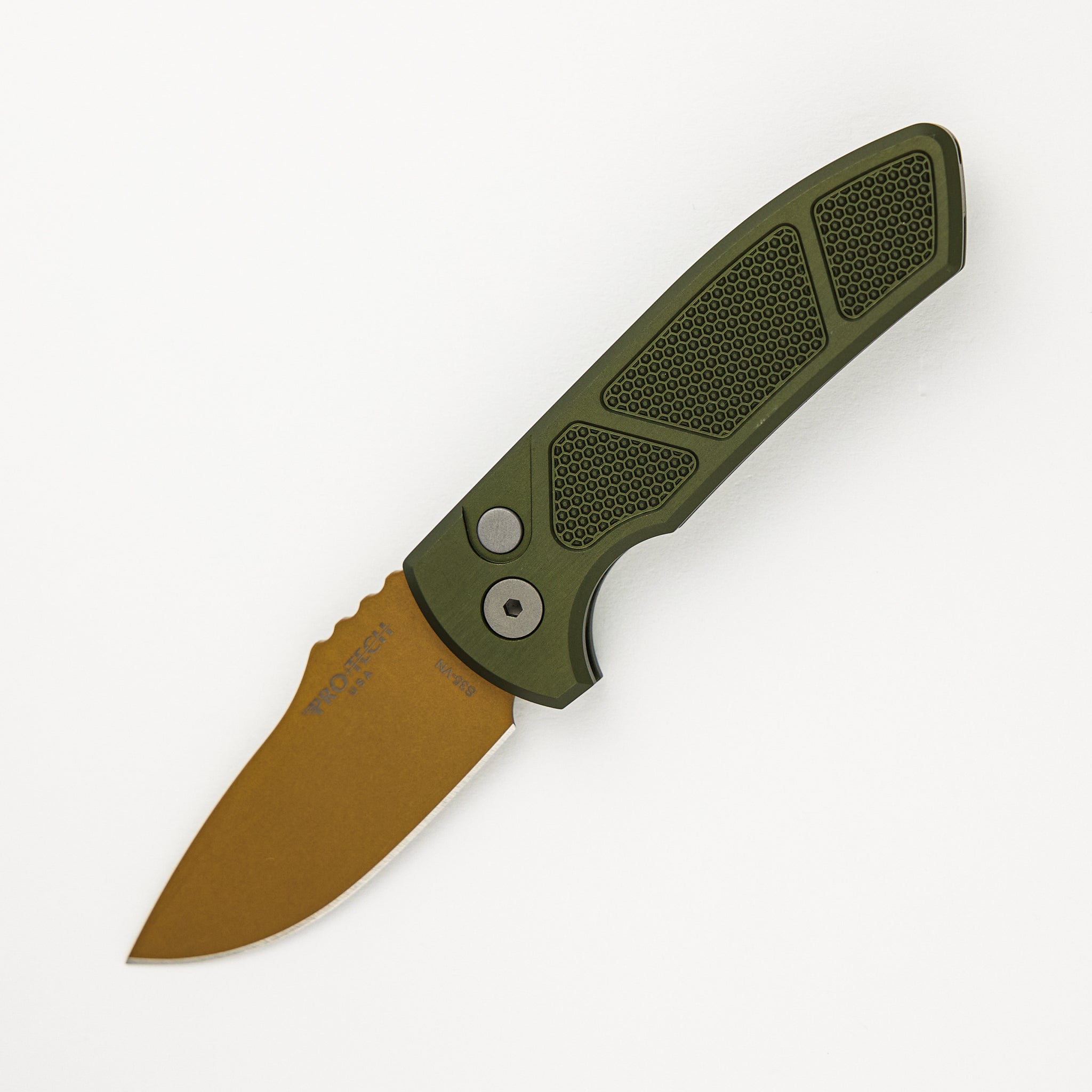 Pro-Tech Knives SBR Auto LG407-DW - Les George Design - Desert Warrior Exclusive