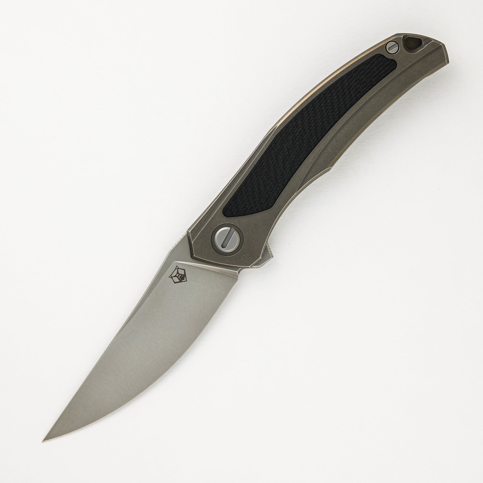 Shirogorov Ursus Quantum - Cromax PM Blade - Titanium Handle - Black G10 Inlay - SRBS