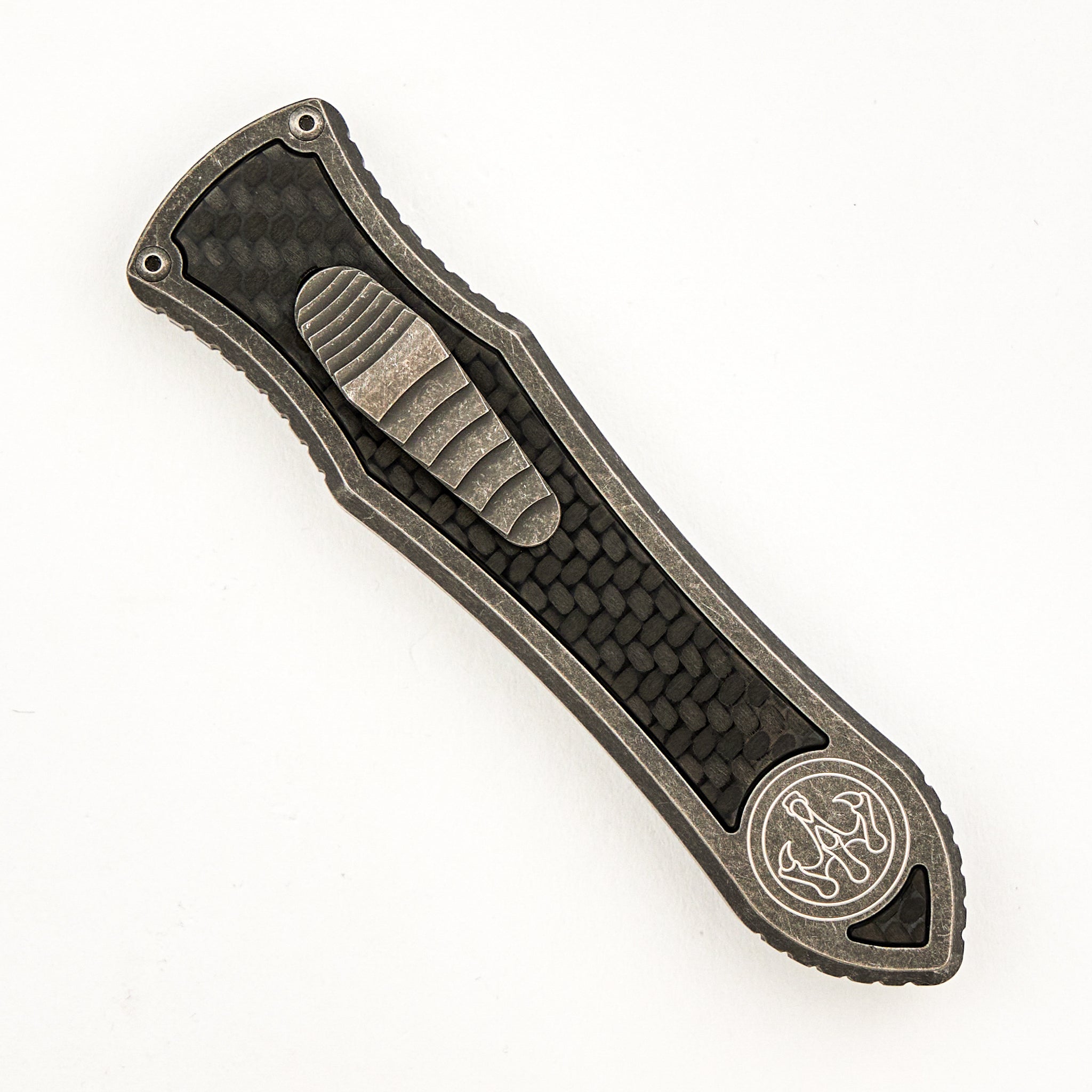 Deadlock Model C - Titanium Handle W/ Carbon Fiber Inlay - 20CV Blade