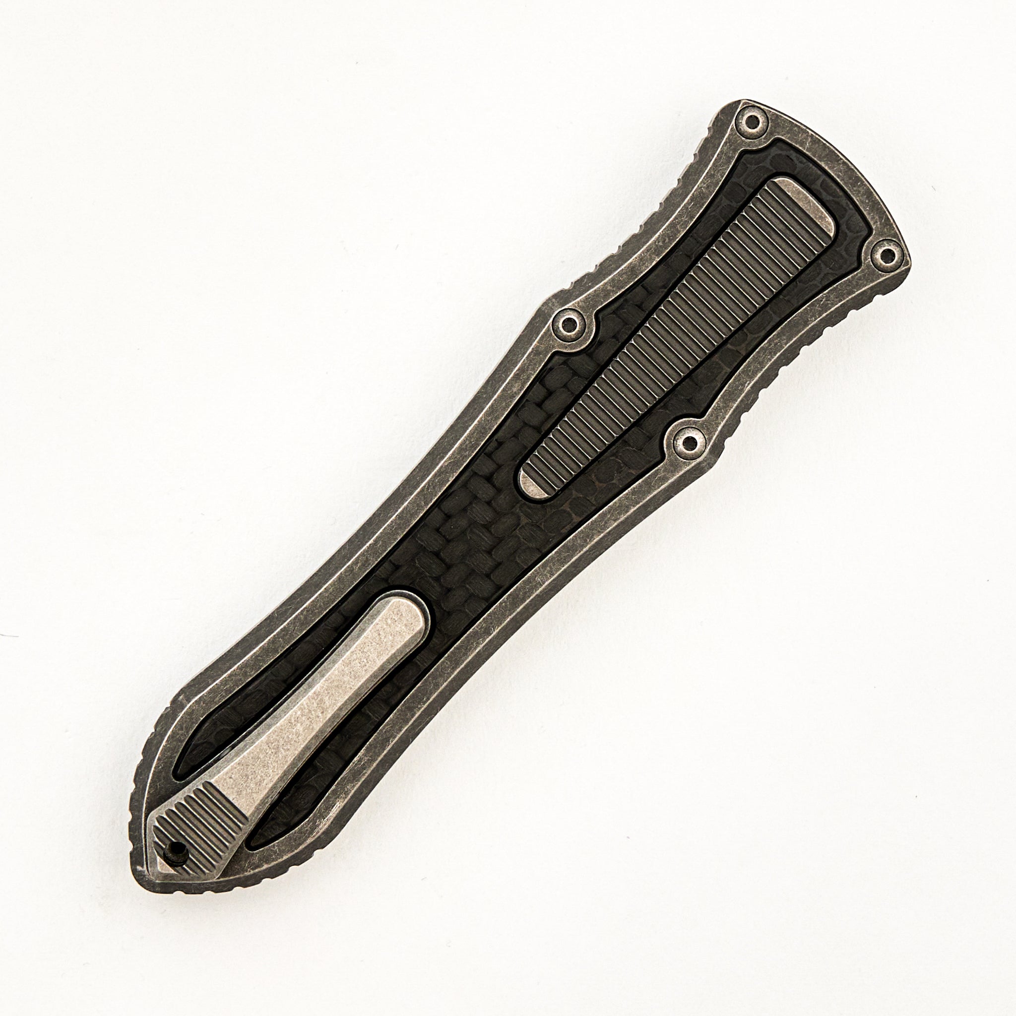Deadlock Model C - Titanium Handle W/ Carbon Fiber Inlay - 20CV Blade