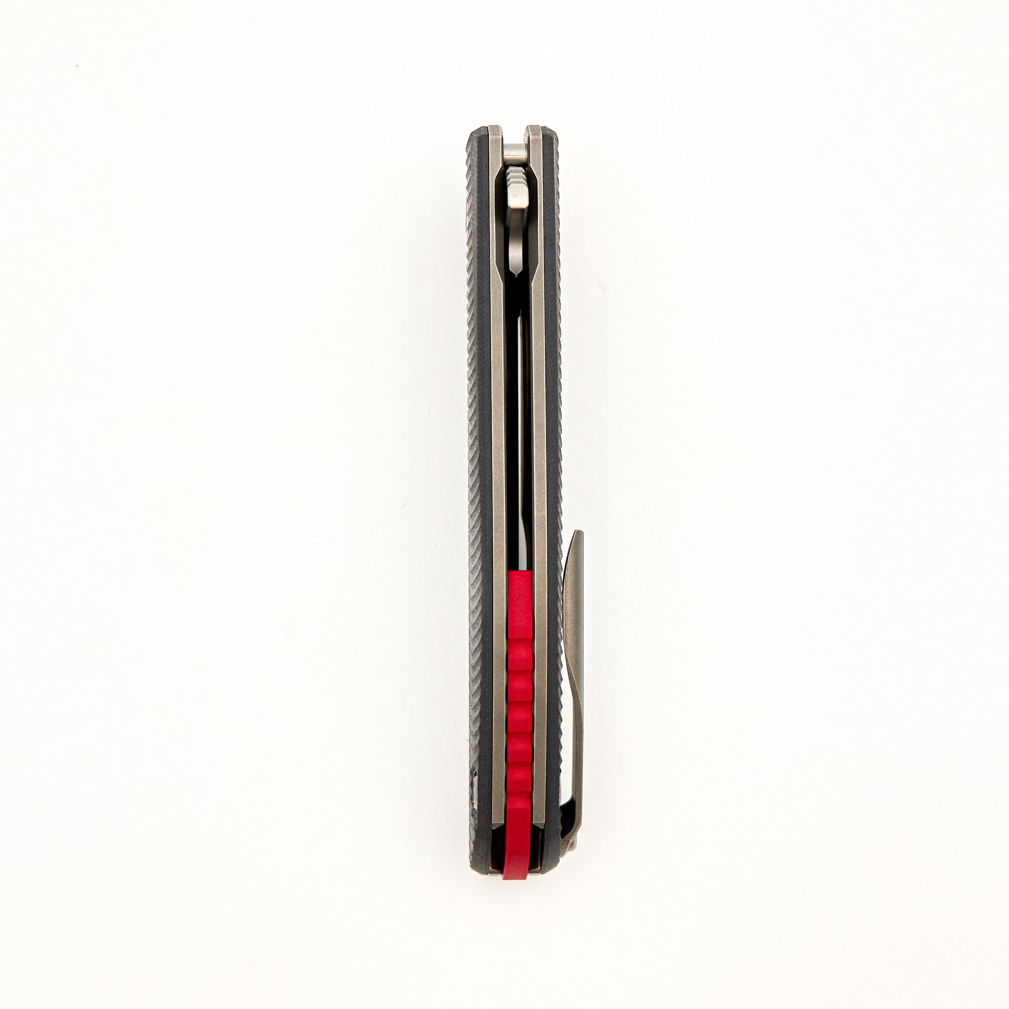F3 - Elmax Blade - Gray G10 Handle W/ Red Accents - MRBS