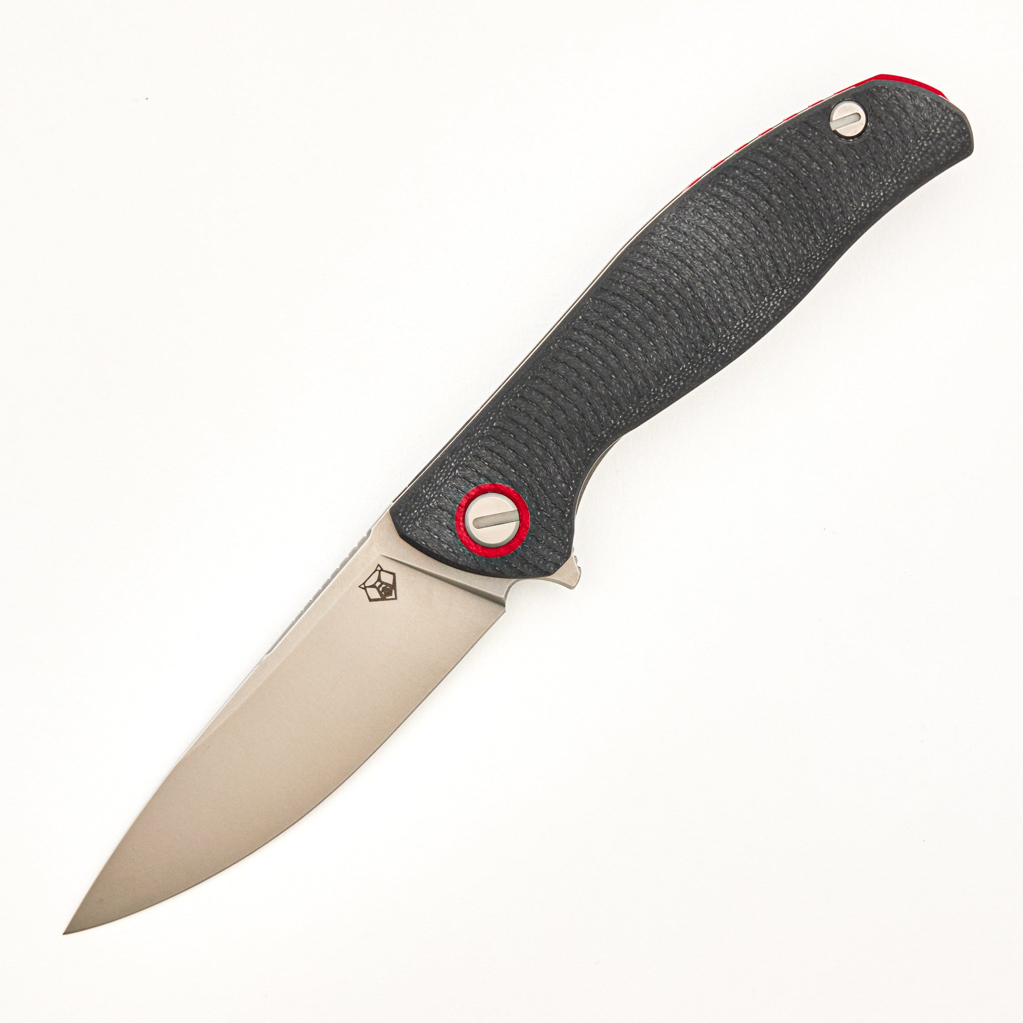 F3 - Elmax Blade - Gray G10 Handle W/ Red Accents - MRBS