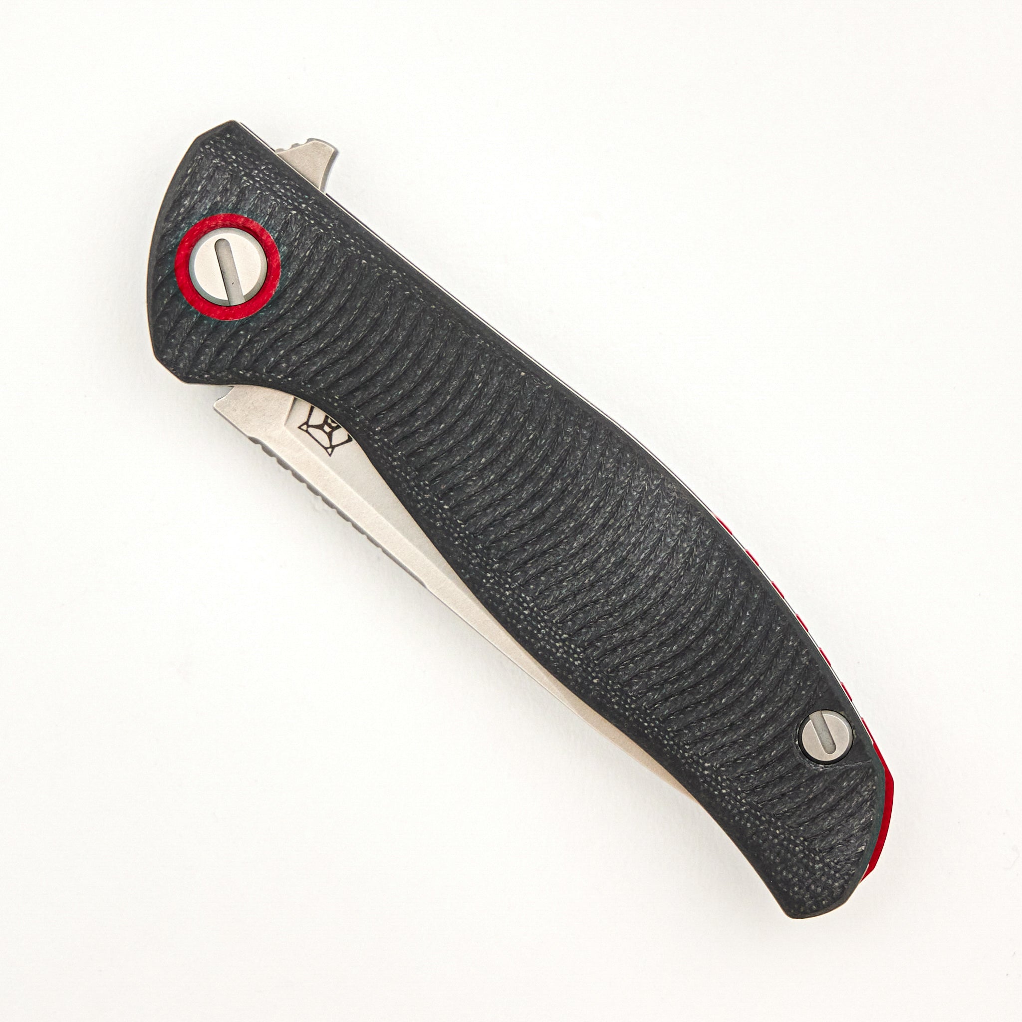 F3 - Elmax Blade - Gray G10 Handle W/ Red Accents - MRBS