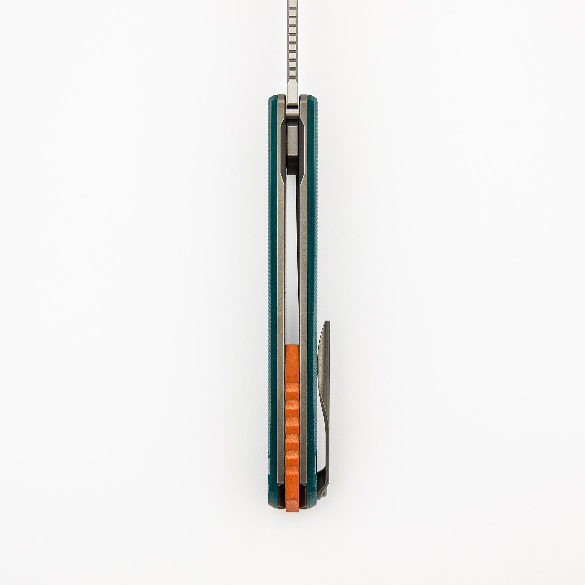 F3 - Elmax Blade - Emerald Micarta Handle - Orange G10 Accents - MRBS