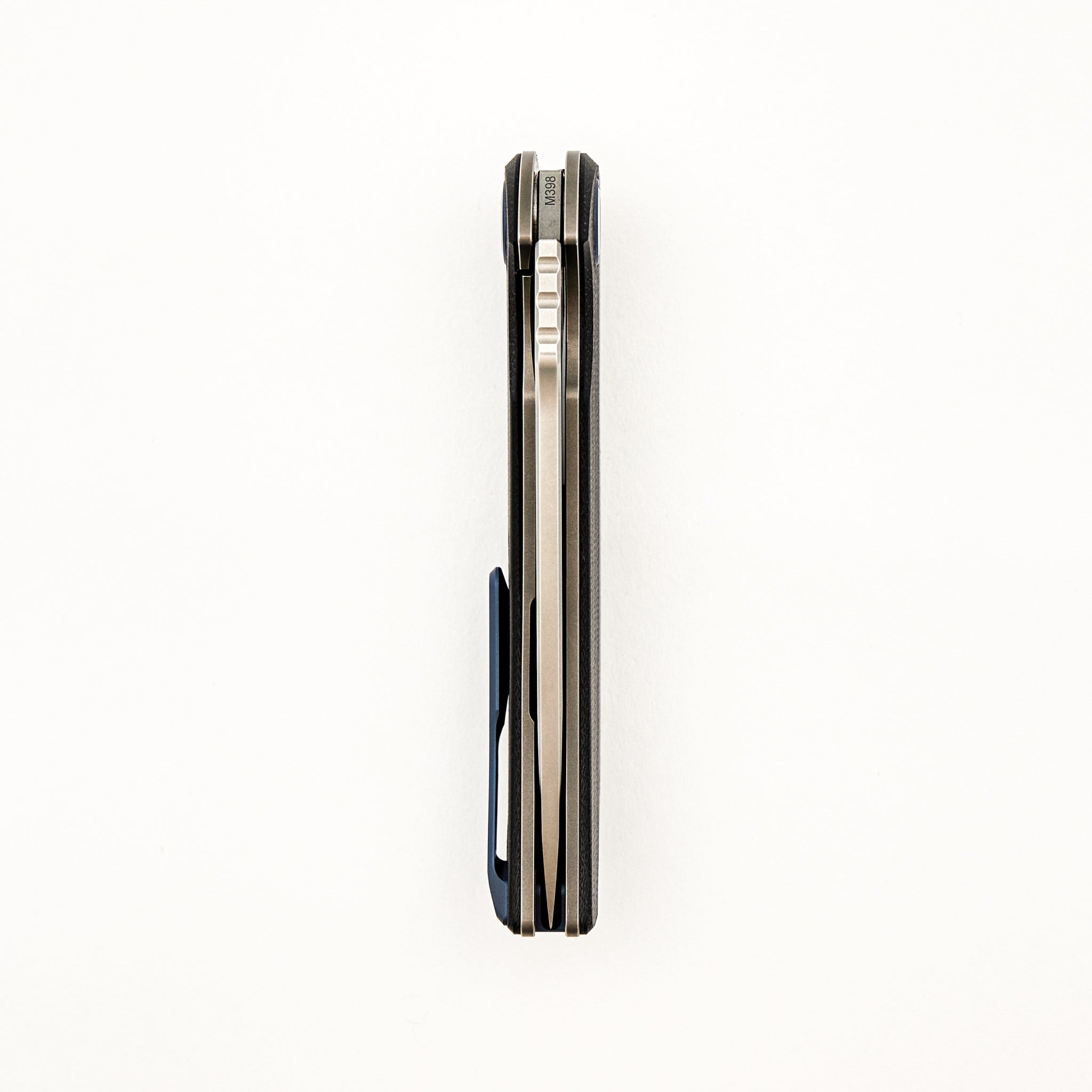 Soft Overkill - M398 Blade - Black Canvas Micarta Handle - SRRBS (RJ Martin Design)
