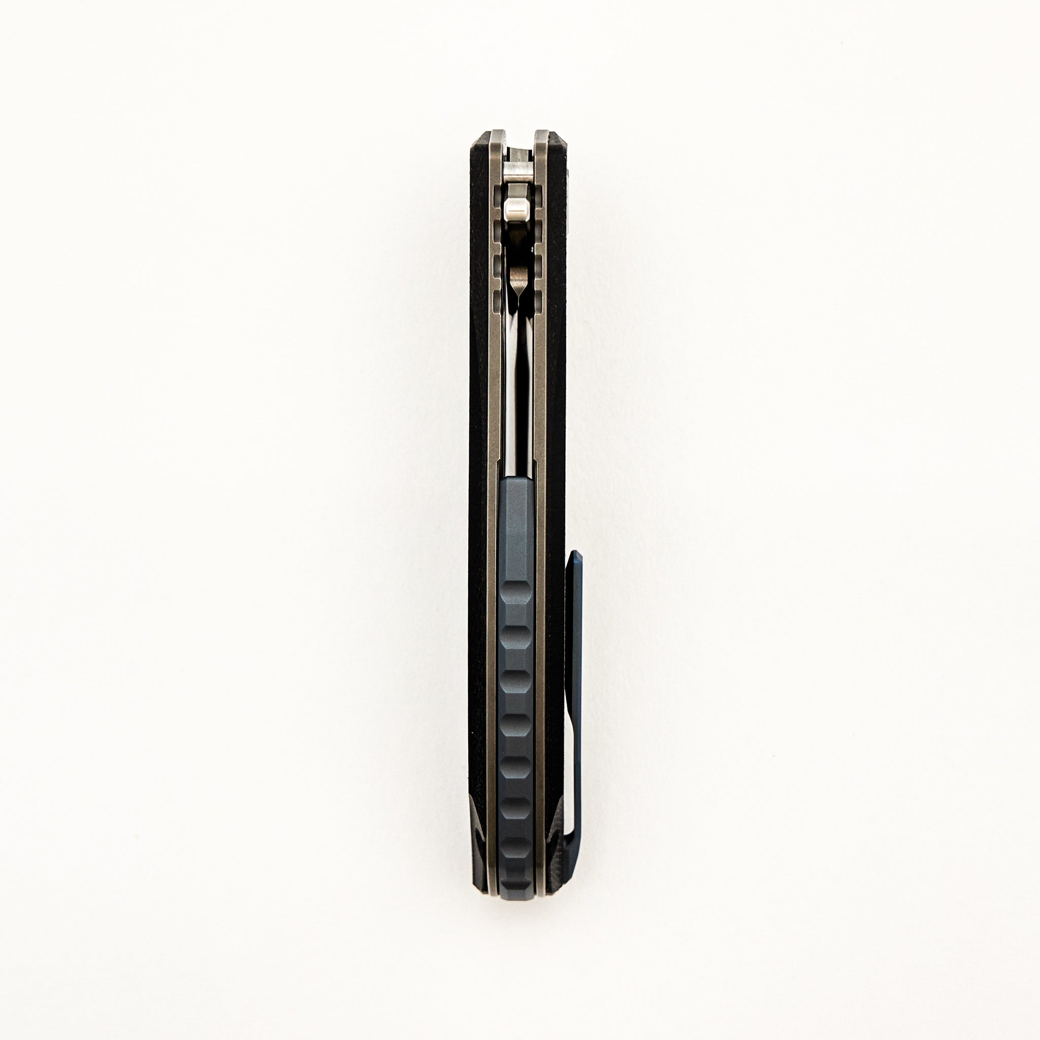 Soft Overkill - M398 Blade - Black Canvas Micarta Handle - SRRBS (RJ Martin Design)