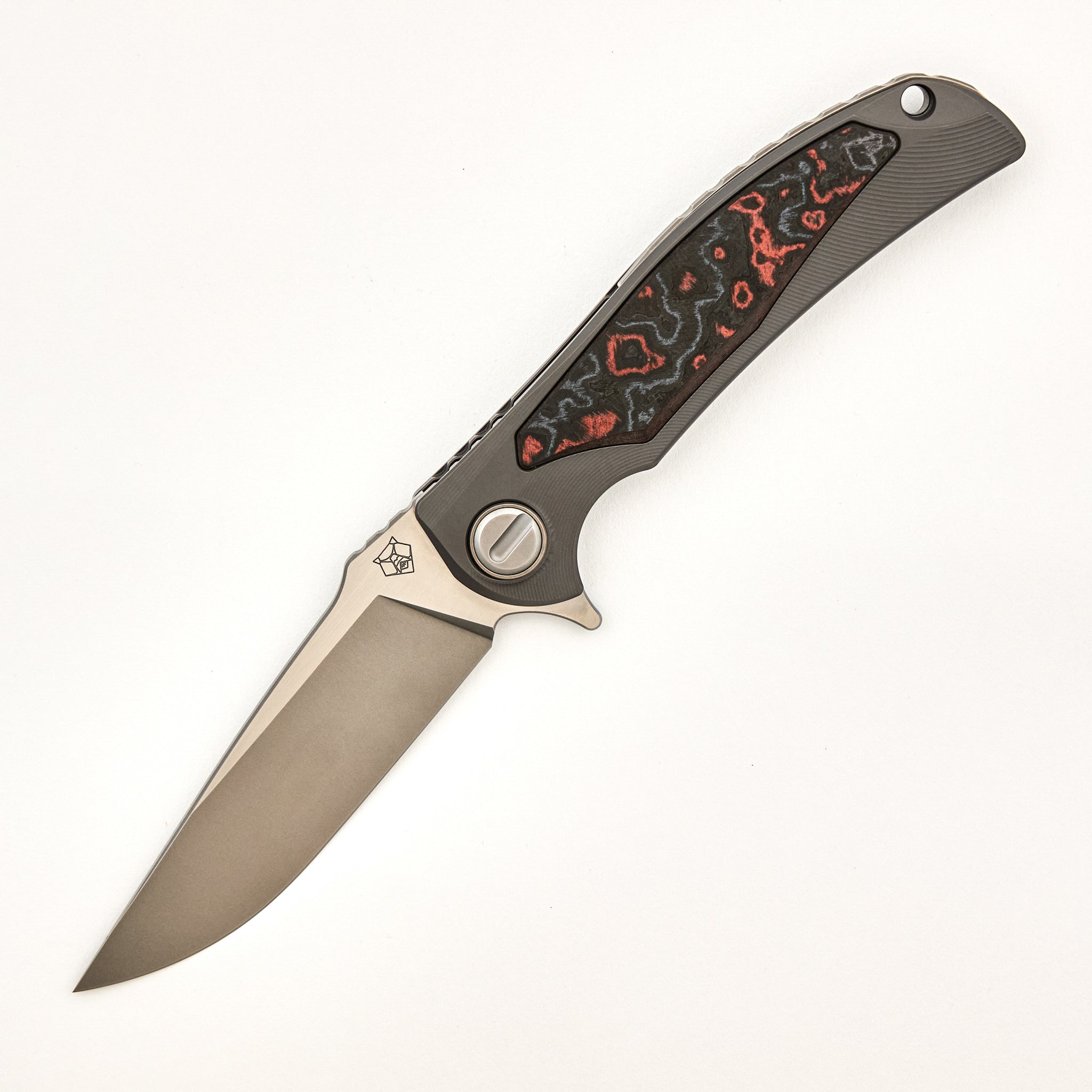 Molten Overkill - MagnaCut Blade - Titanium Handle W/ Lava & Ash CarboTi Inlays - SRRBS (RJ Martin Design)