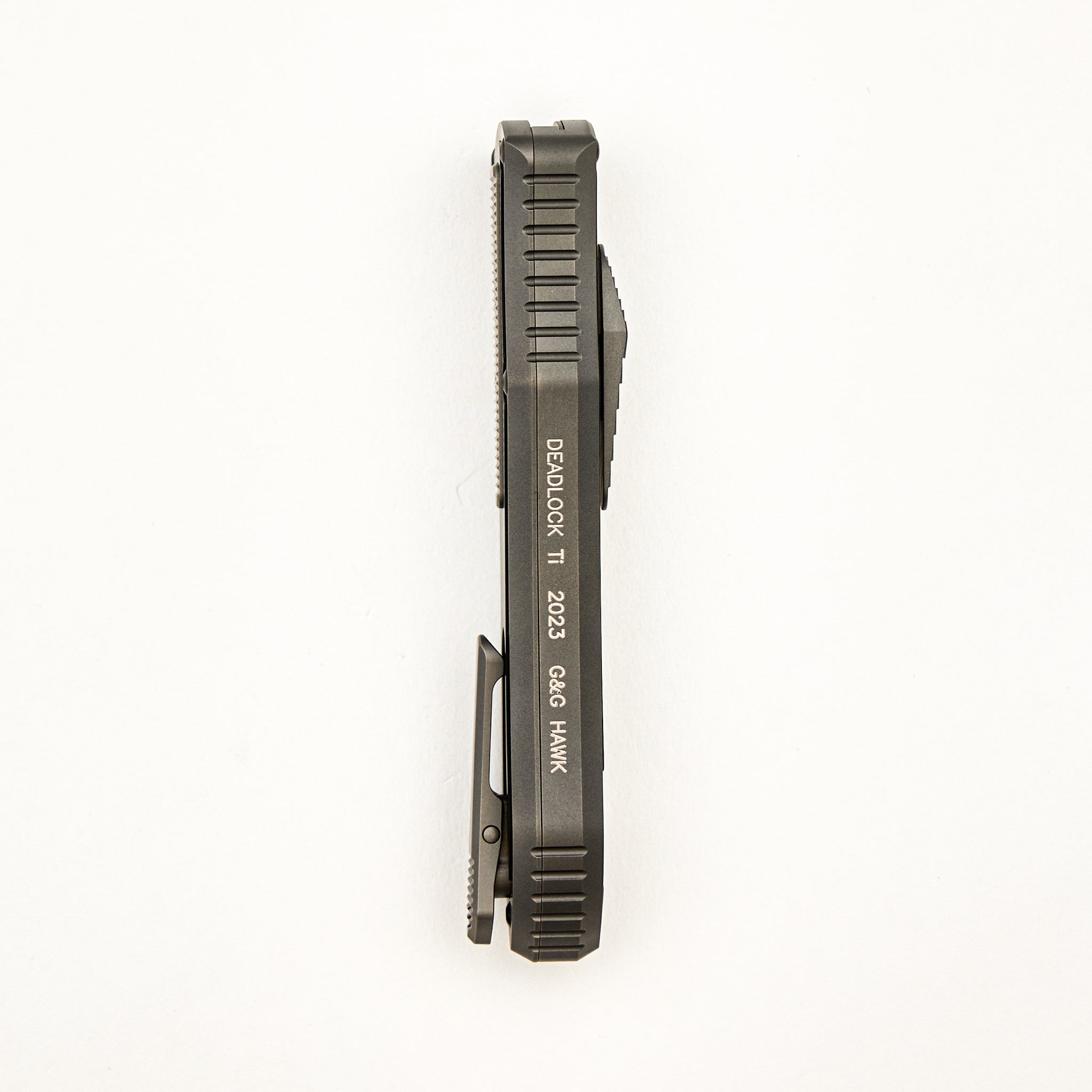 Deadlock Model C - Titanium Handle W/ Black Titanium Inlay - 20CV Blade