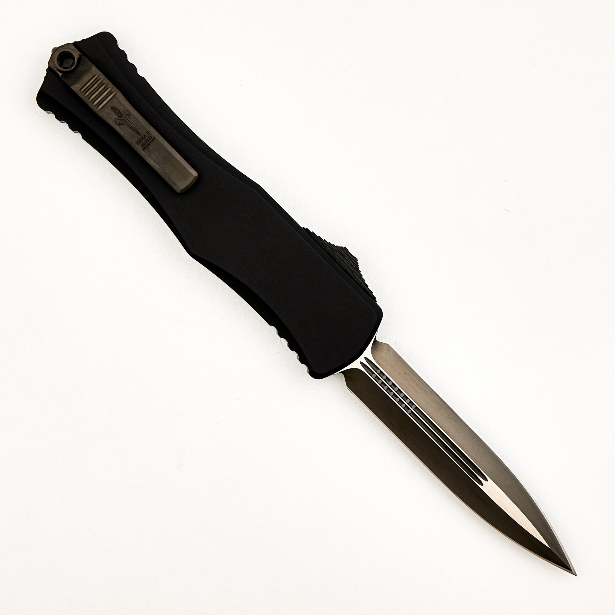 Marfione Custom Knives Hera II - D/E DLC Diamondwash - Hefted Black Alloy W/ DLC - Prototype