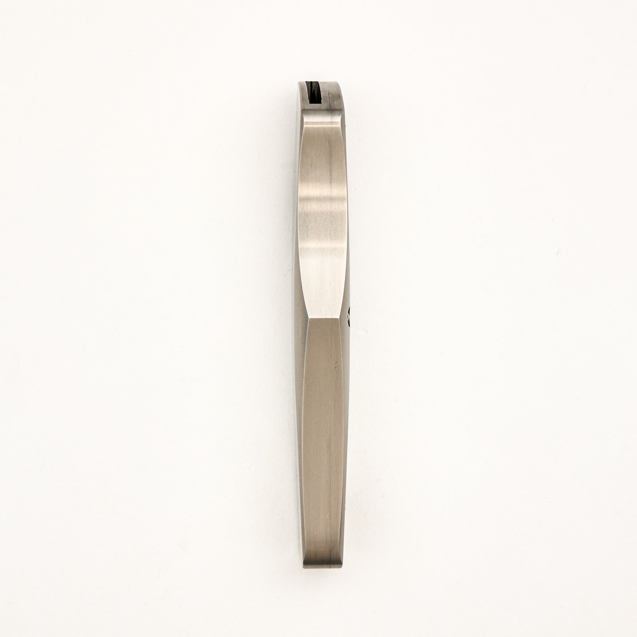 Marfione Custom Knives Combat Troodon - D/E Mirror Polish - Satin Finish Stainless Steel Handle W/ Carbon Fiber Button
