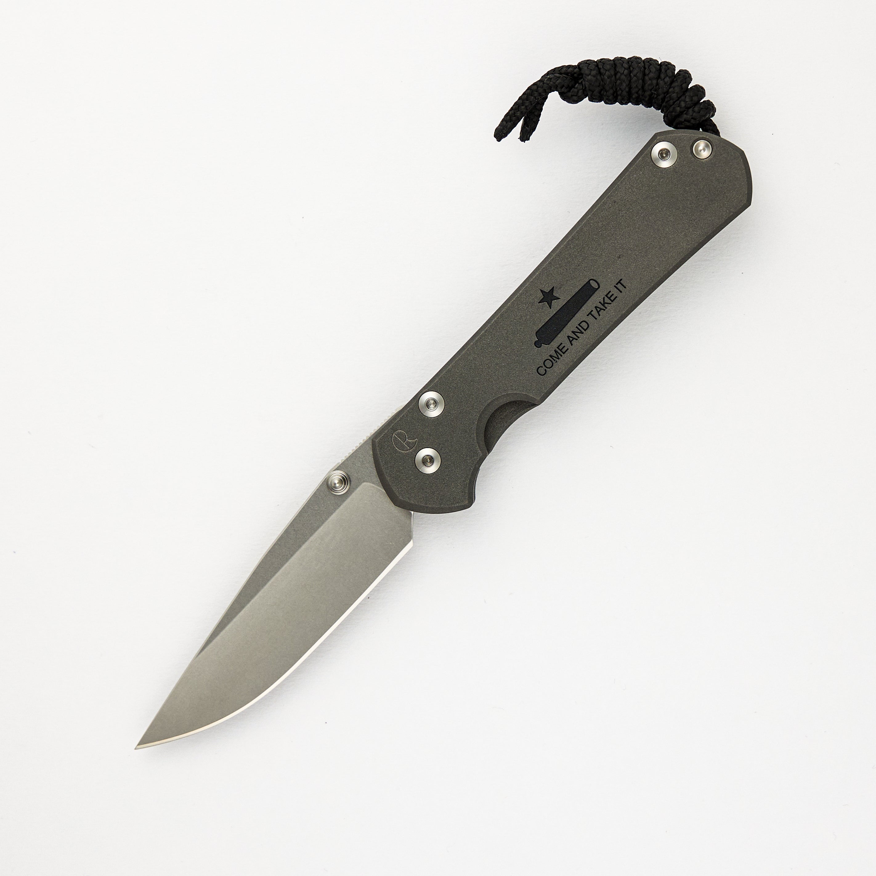 Small Sebenza 31 CAD Custom "Come and Take It" Drop Point CPM S45VN