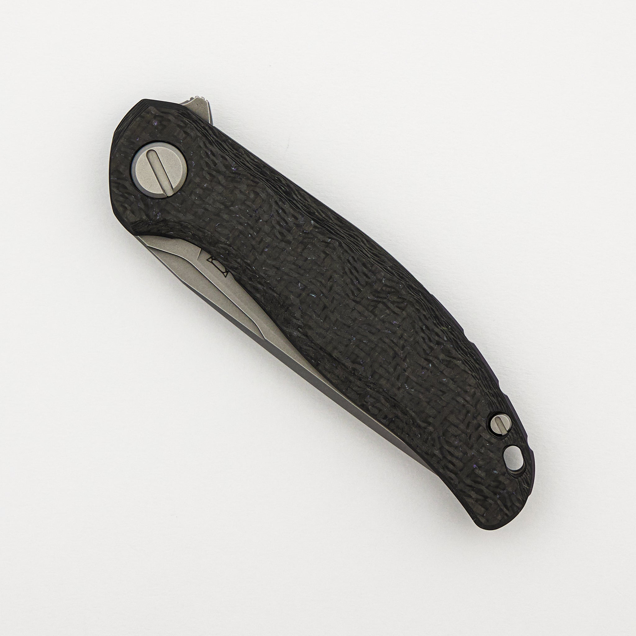 Stellar CF First Production – Purple Carbon Fiber Handle – MagnaCut Blade – MRBS