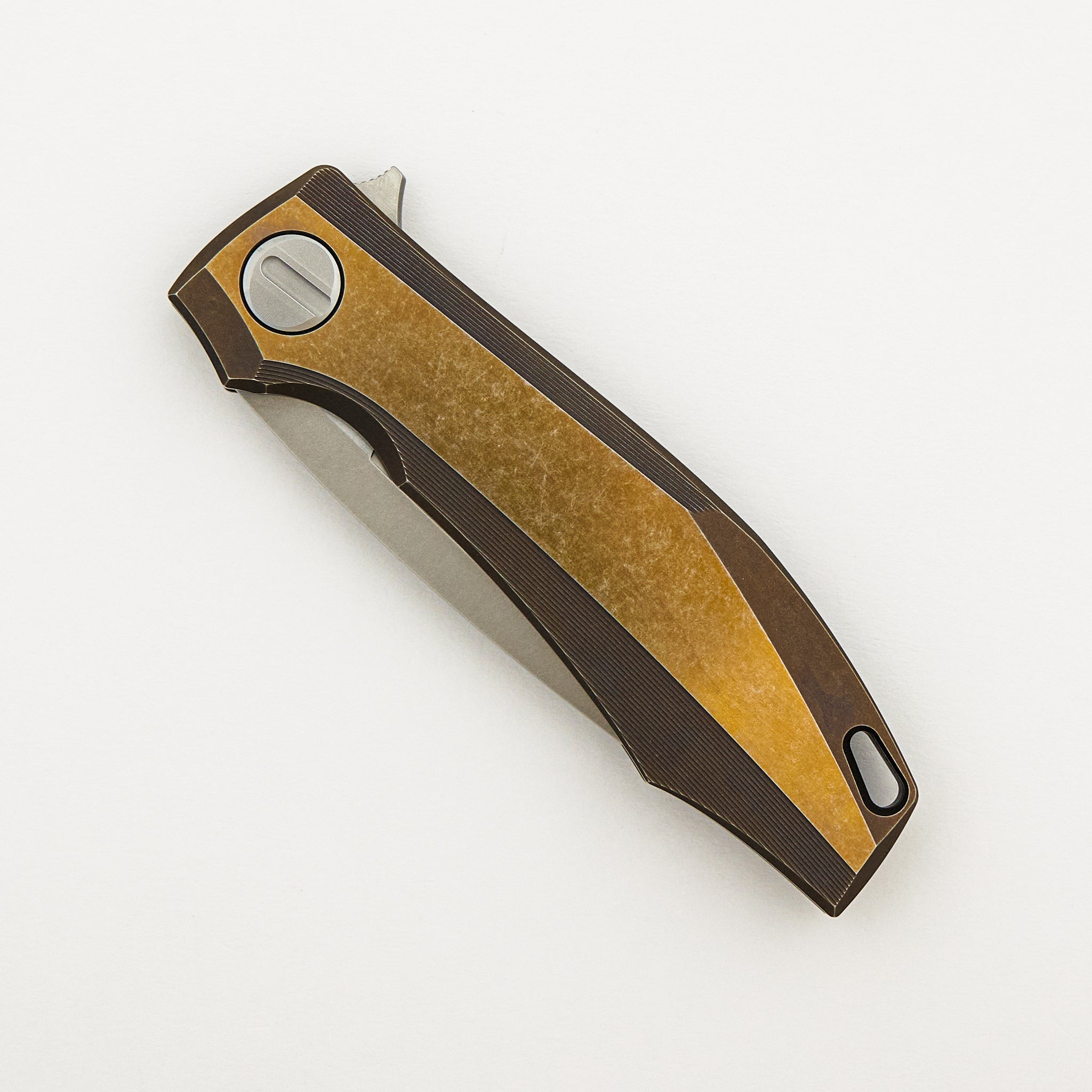 RKMP B - M398 Blade - Bronze Titanium Handle - SRRBS (Charles Marlowe Design)