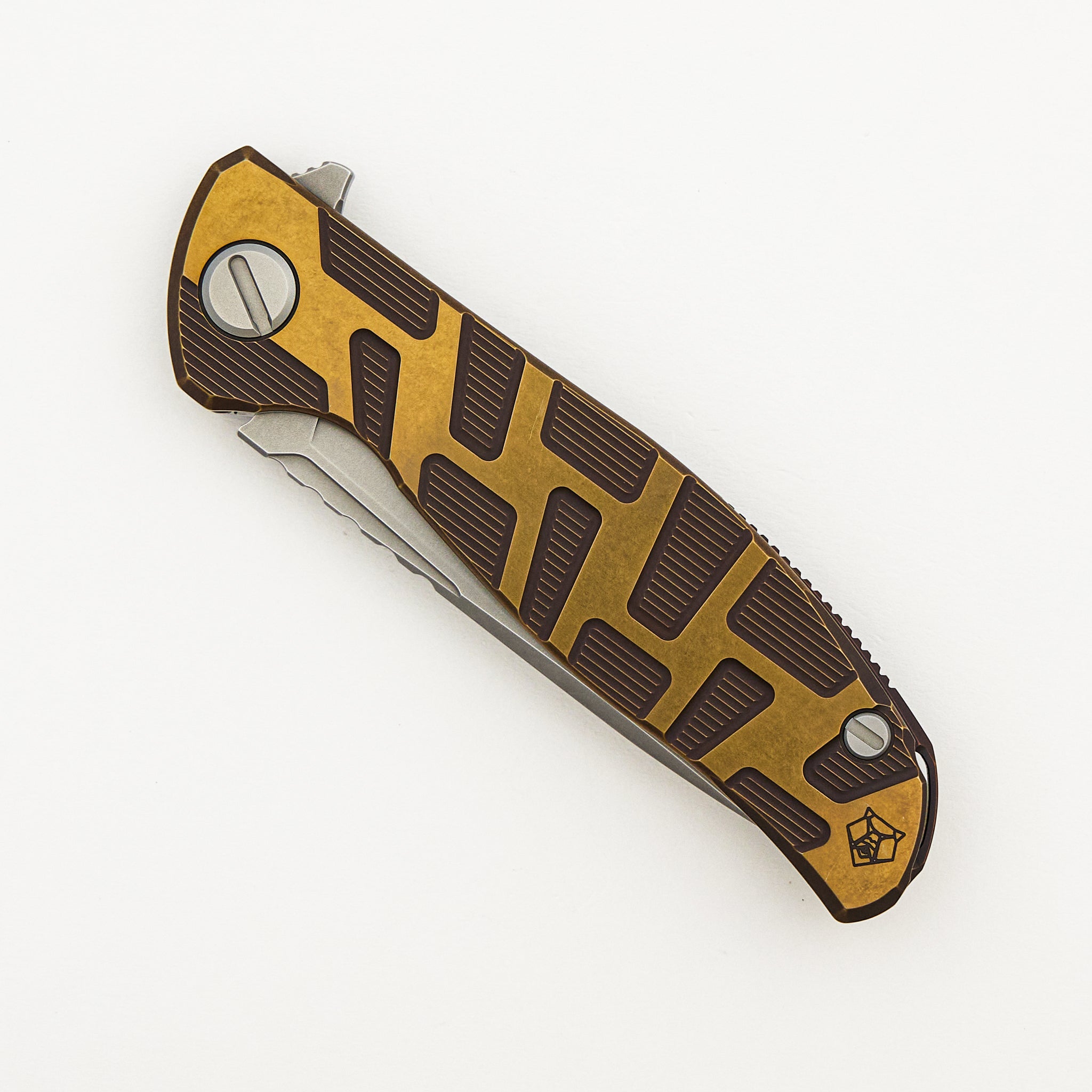 F95 T Pattern Gen. 4 - Bronze Ano Titanium Handle - MagnaCut Blade - MRBS