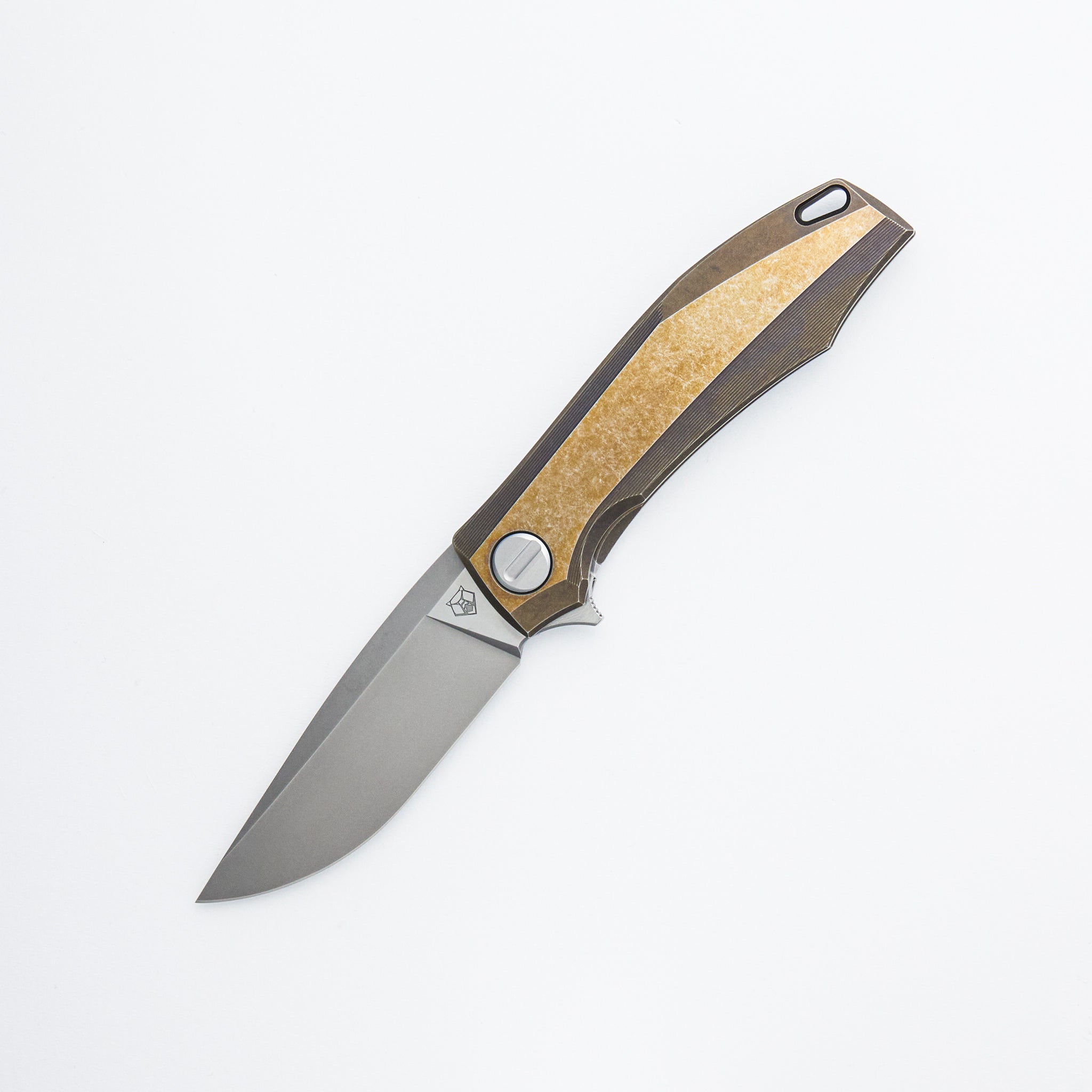 RKMP B - M398 Blade - Bronze Titanium Handle - SRRBS (Charles Marlowe Design)