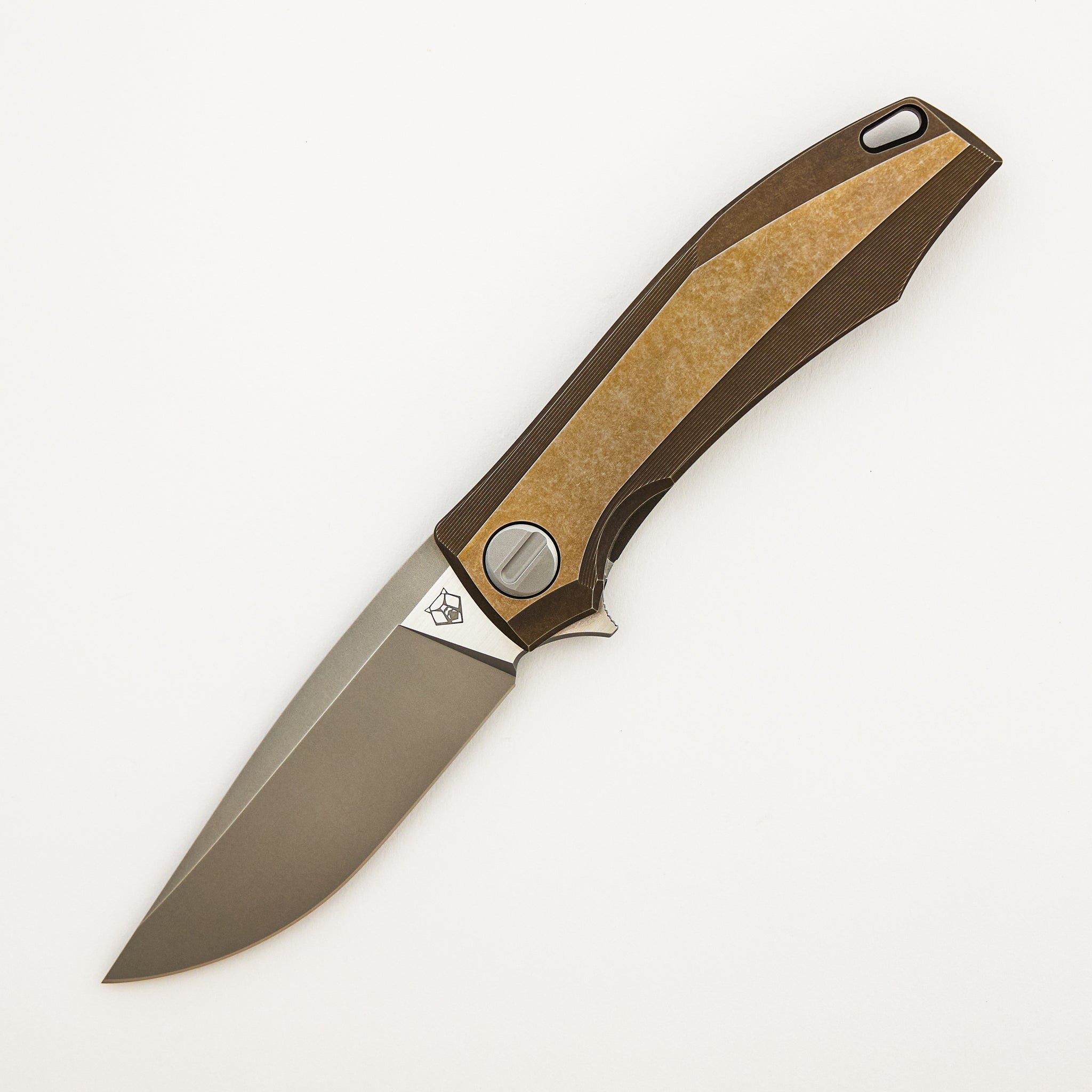 RKMP B - M398 Blade - Bronze Titanium Handle - SRRBS (Charles Marlowe Design)