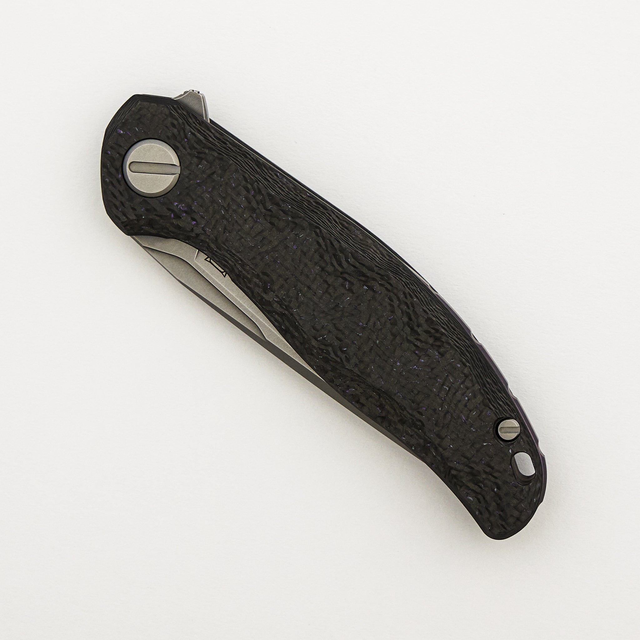 Stellar CF First Production – Purple Carbon Fiber Handle – MagnaCut Blade – MRBS