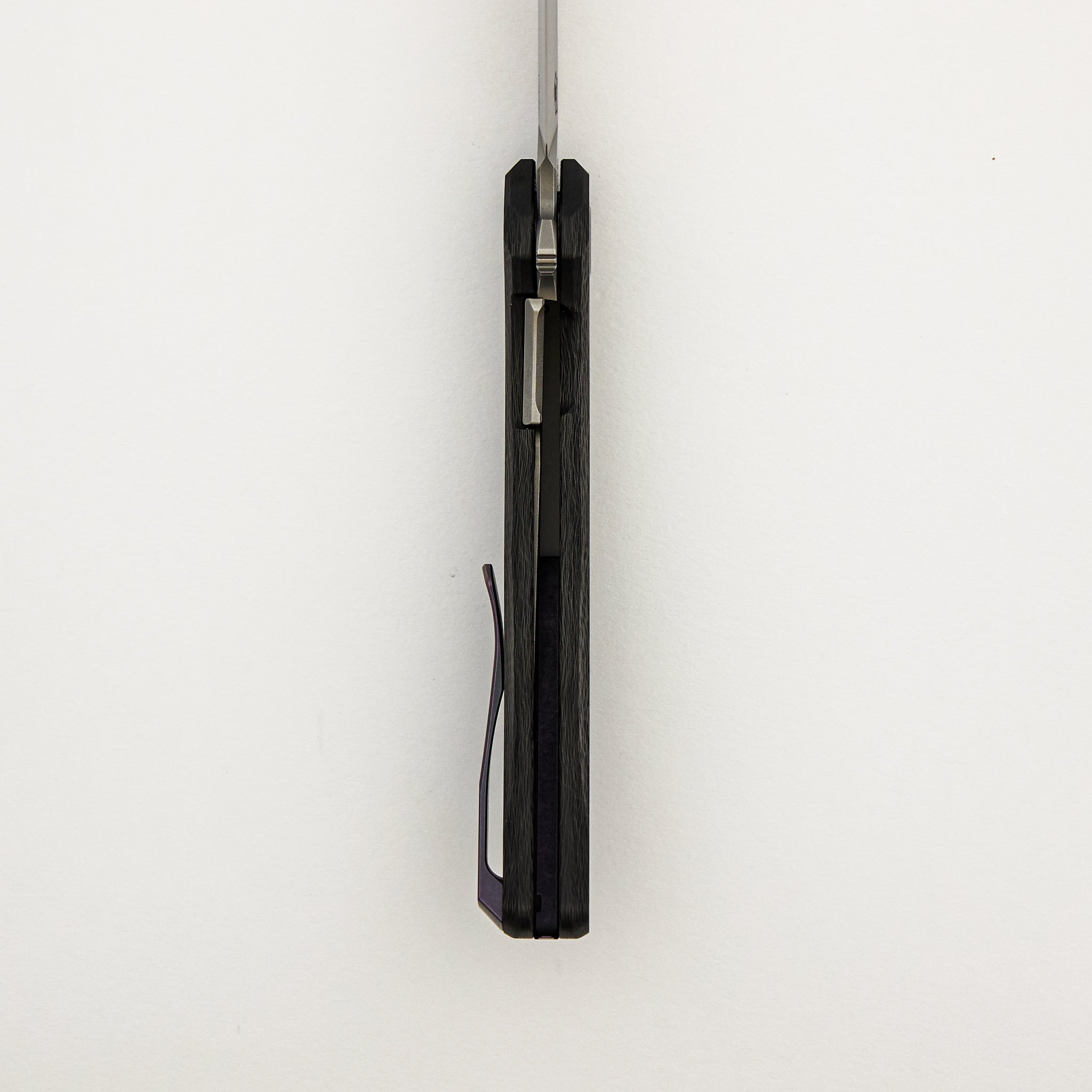 Stellar CF First Production – Purple Carbon Fiber Handle – MagnaCut Blade – MRBS