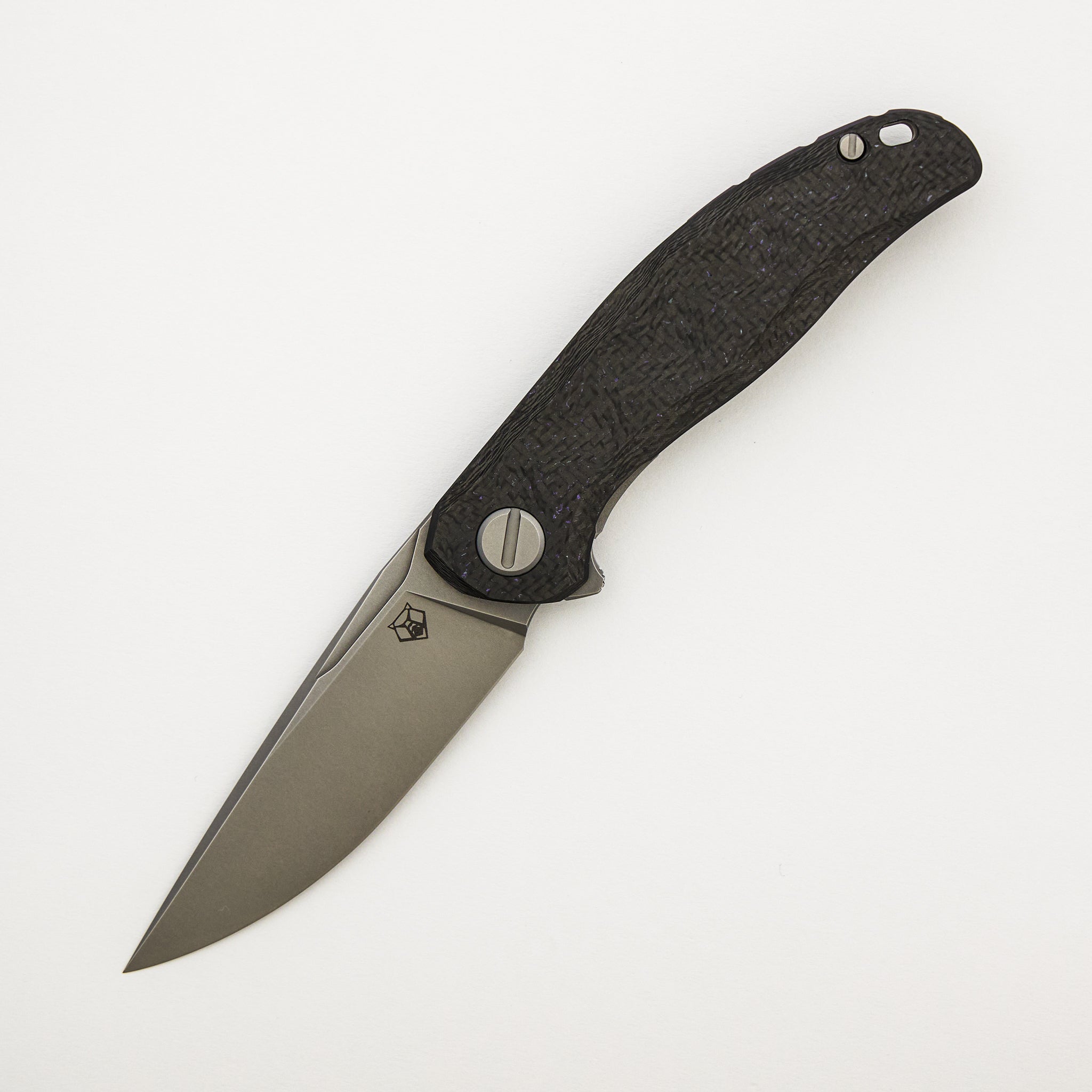 Stellar CF First Production – Purple Carbon Fiber Handle – MagnaCut Blade – MRBS
