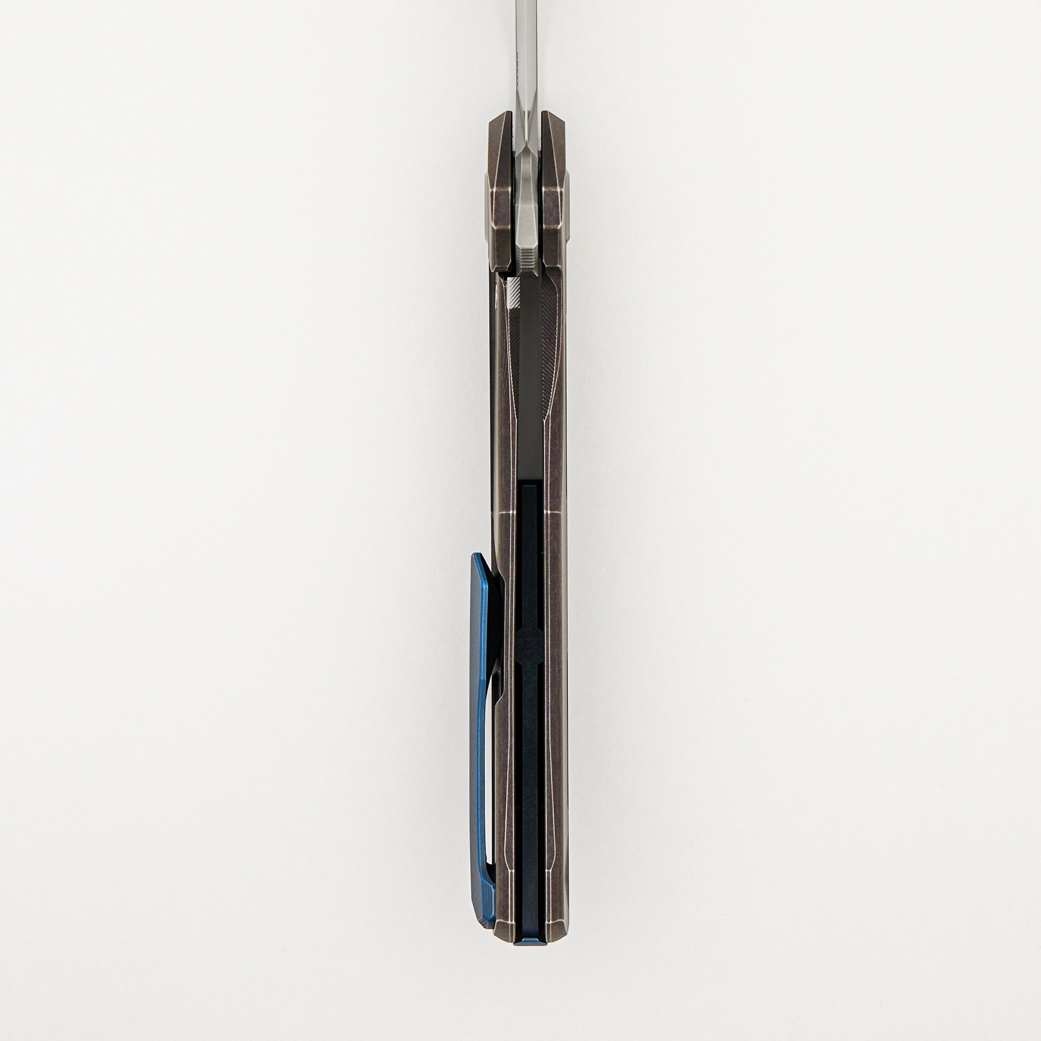 Quantum - M390 Blade - Bronze Ano Titanium Handle - Blue Ano Accents - MRBS