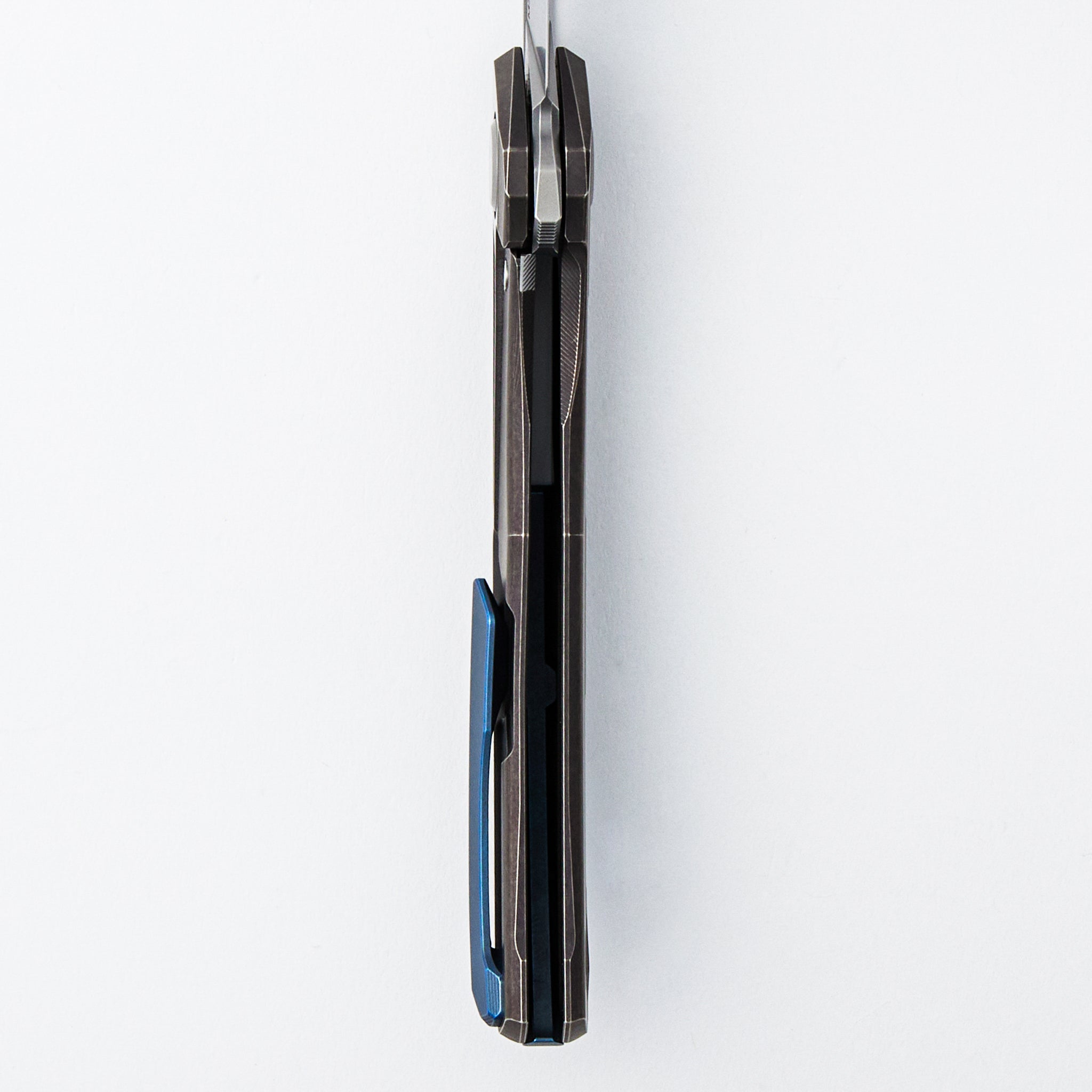 Quantum - M390 Blade - Bronze Ano Titanium Handle - Blue Ano Accents - MRBS