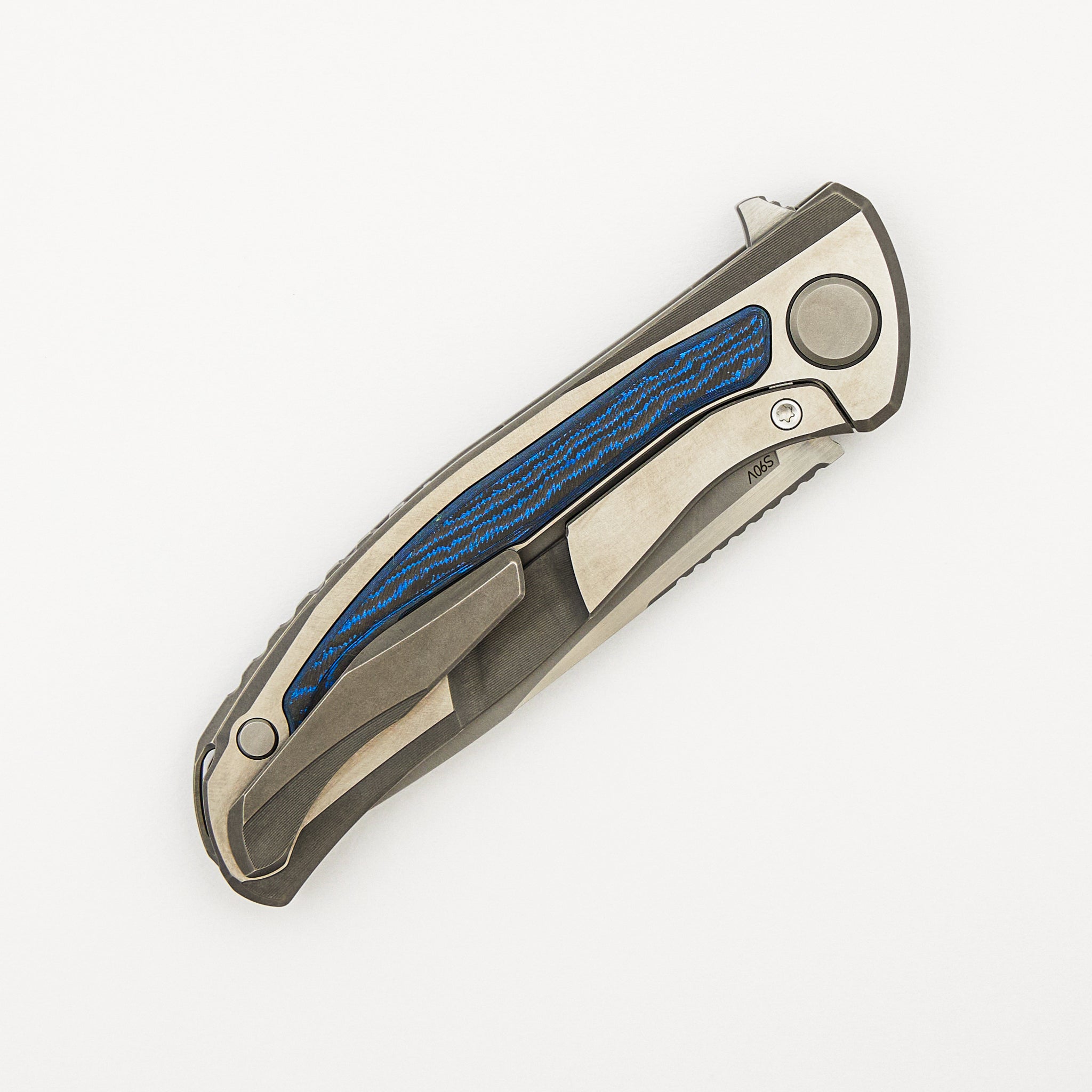 F95NL - Blue CarboTi Inlay - S90V Blade - MRBS