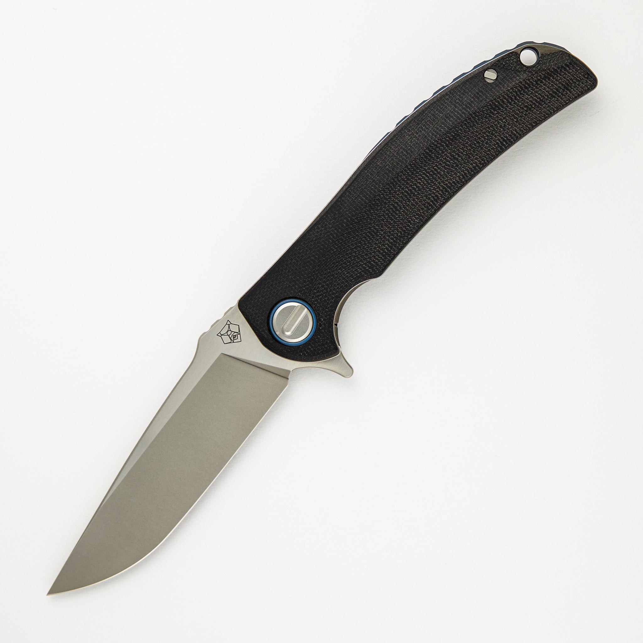 Shirogorov "Limited Edition" RJ Martin Design Soft Overkill - M398 Blade - Black Canvas Micarta Handle - RBS