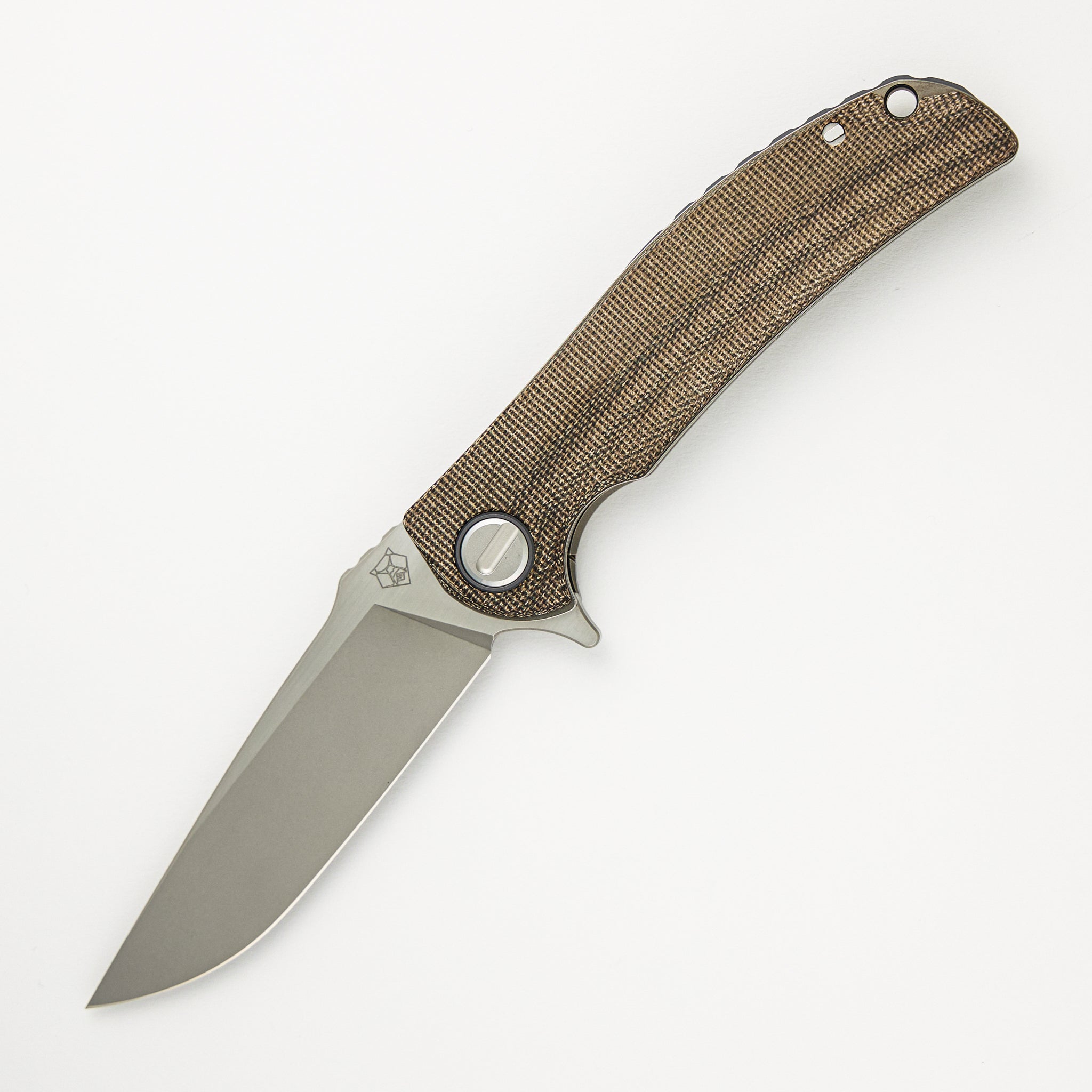 Soft Overkill - M398 Blade - Green Canvas Micarta Handle - RBS"Limited Edition" (RJ Martin Design)