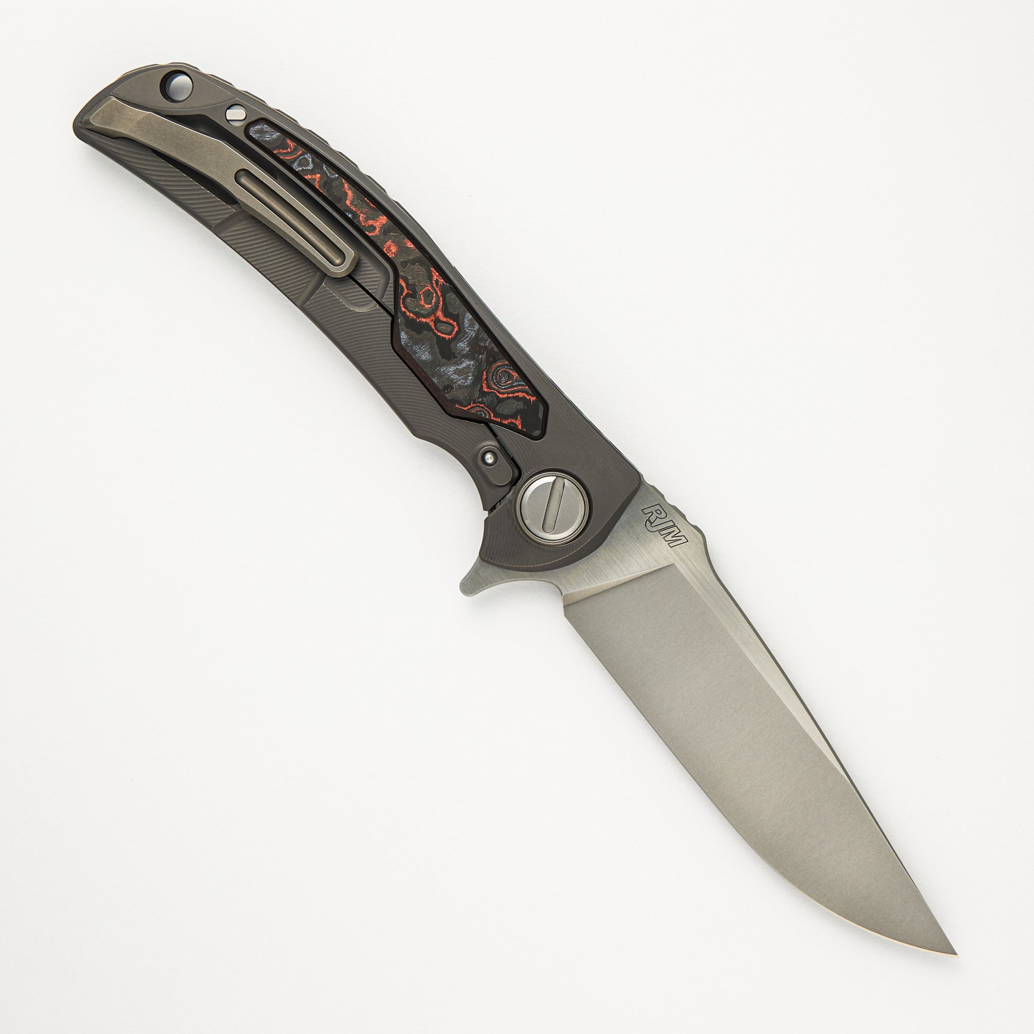 Molten Overkill - MagnaCut Blade - Titanium Handle W/ Lava & Ash CarboTi Inlays - SRRBS "Limited Edition" (RJ Martin Design)