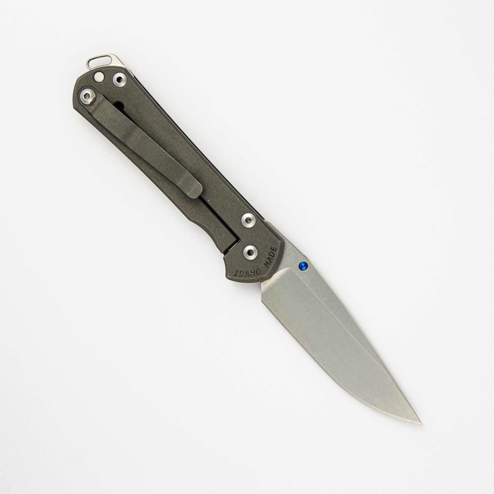 Chris Reeve Small Sebenza 31 - Carbon Fiber Handle - S45VN Blade - Silver Single Thumb Lug