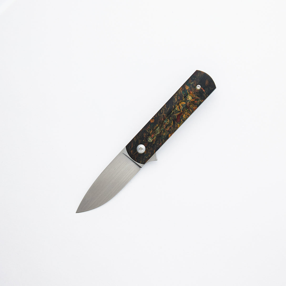 Stubby EZC Flipper - German Bowling Ball Rag Micarta