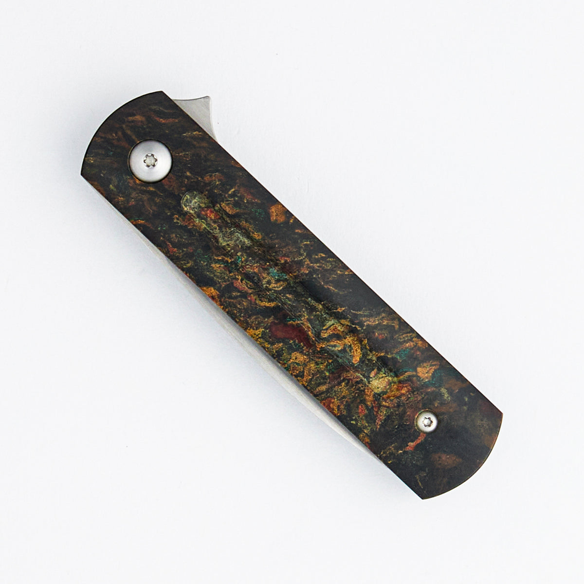 Stubby EZC Flipper - German Bowling Ball Rag Micarta