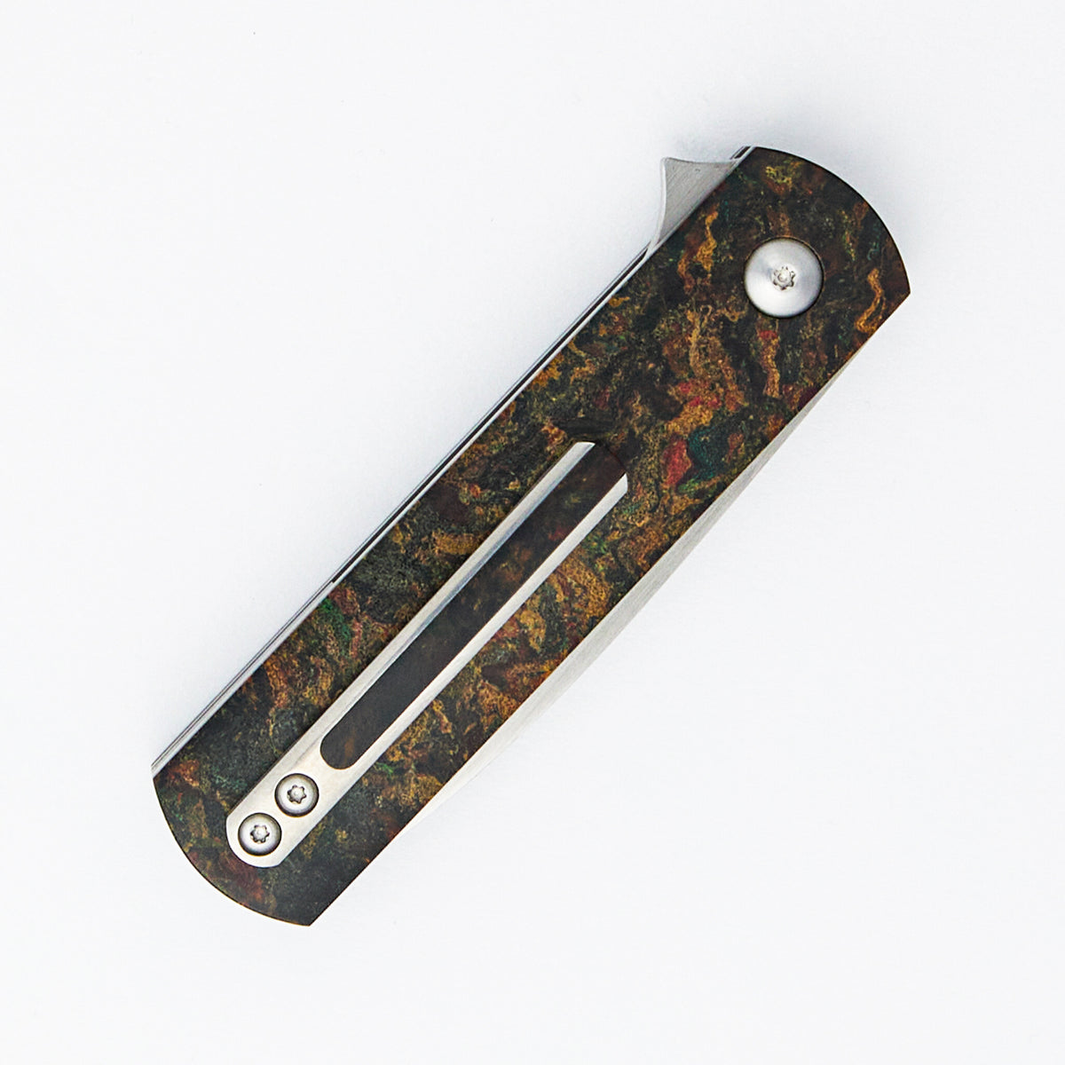 Stubby EZC Flipper - German Bowling Ball Rag Micarta