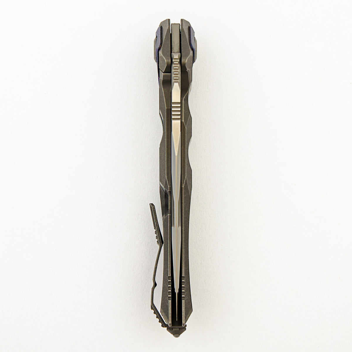 Ratax - Titanium Handle - M398 Blade - ZircuTi Accents (A. Marfione/A. Konygin Design)
