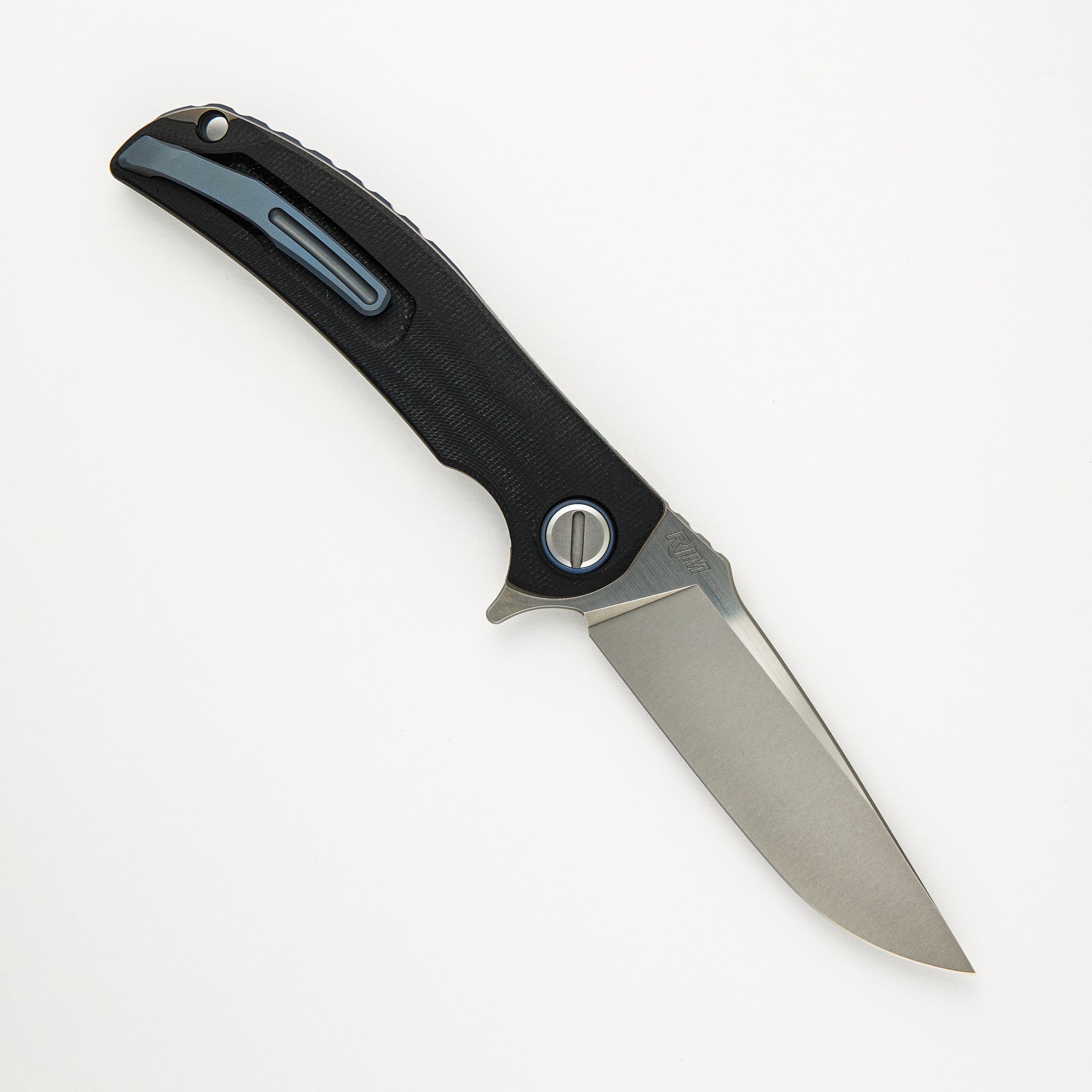 Soft Overkill - M398 Blade - Black Canvas Micarta Handle - SRRBS"Limited Edition" (RJ Martin Design)